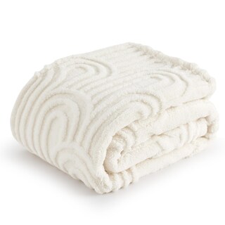 Foto 6 | Manta De Forro Polar Doble Para Sofá, Supersuave Y Acogedora, Color Blanco - Venta Internacional.