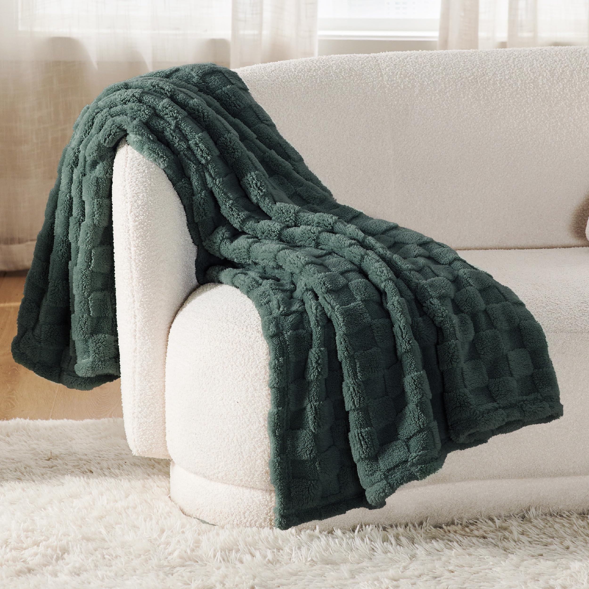 Foto 3 pulgar | Manta Bedsure De Forro Polar De Franela Verde Mallard, 130 X 150 Cm - Venta Internacional.