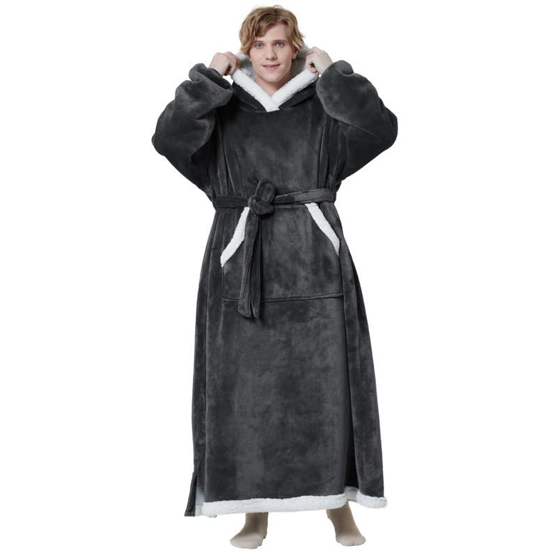 Foto 4 | Manta Portátil Con Capucha Bedsure Sherpa Para Mujeres Y Hombres - Venta Internacional.