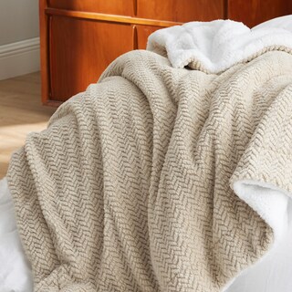 Foto 2 | Manta Bedsure Sherpa De Forro Polar Con Forma De Espiga, 130 X 150 Cm - Venta Internacional.