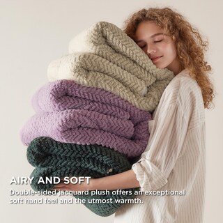 Foto 4 | Manta Bedsure Sherpa De Forro Polar Con Forma De Espiga, 130 X 150 Cm - Venta Internacional.