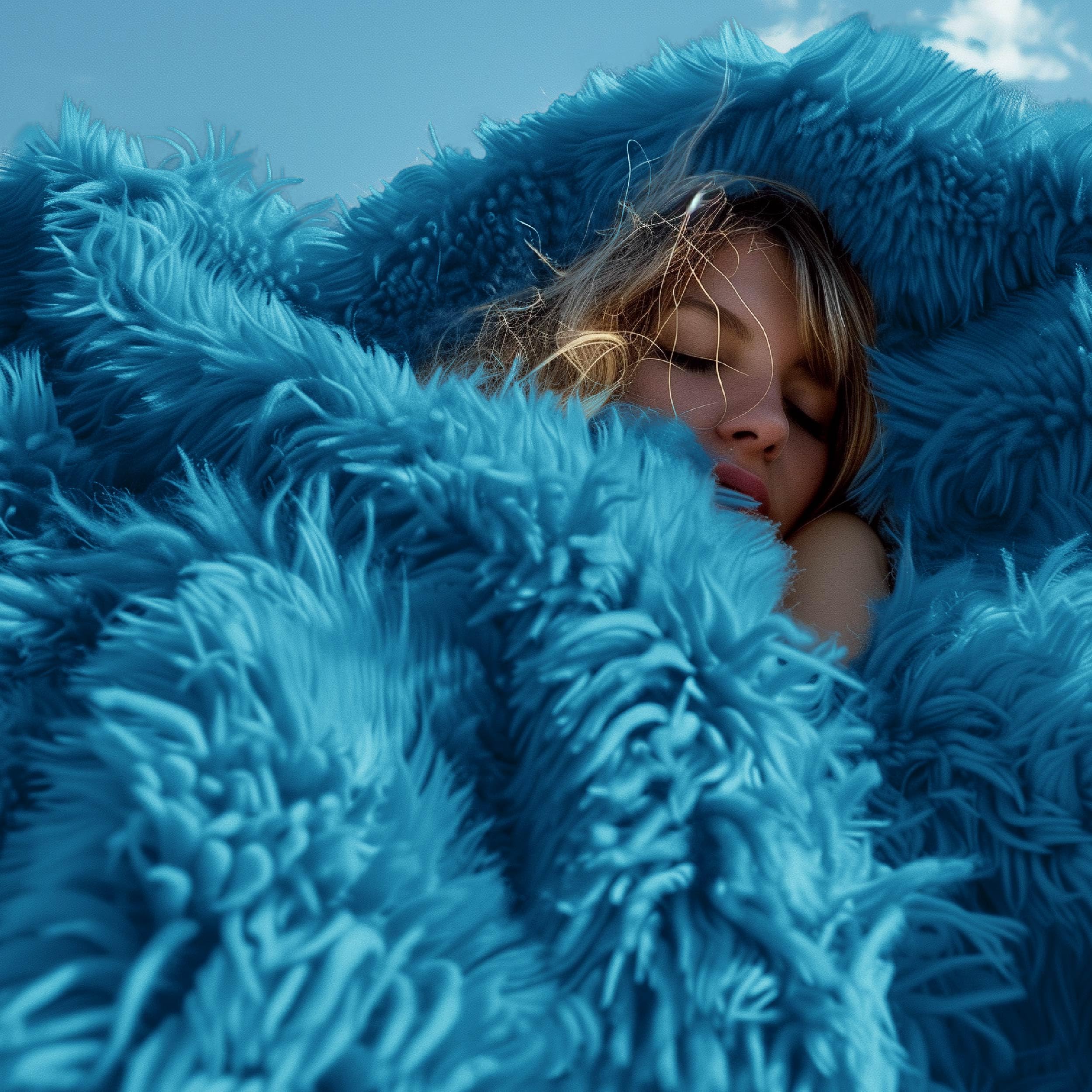 Foto 7 | Manta Para Cama, Mullida, Azul Brillante, Piel Sintética, 50 X 60 Cm - Venta Internacional.