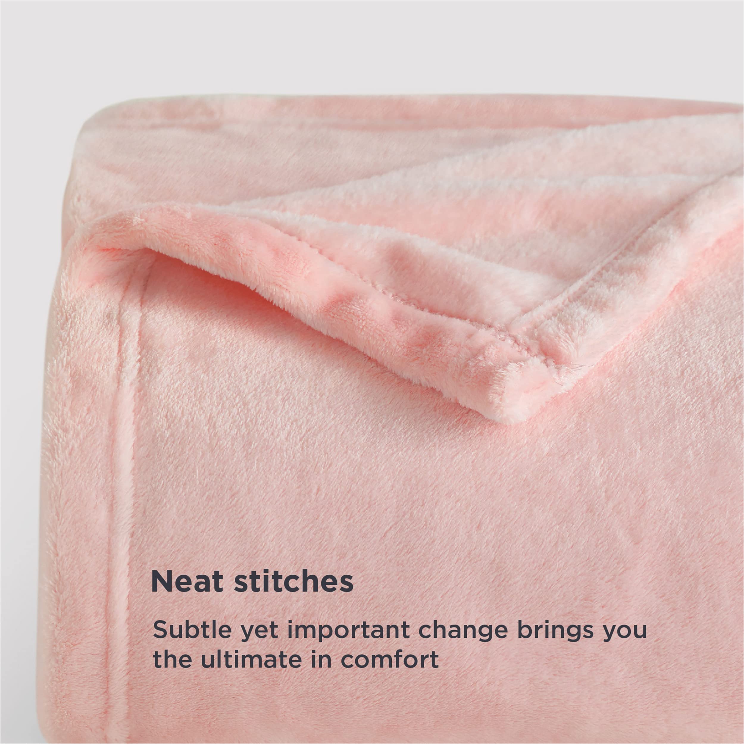 Foto 6 pulgar | Manta Polar Para Cama, Color Rosa, 300 G/m², Suave Y Ligera, Doble Talla Xl - Venta Internacional.