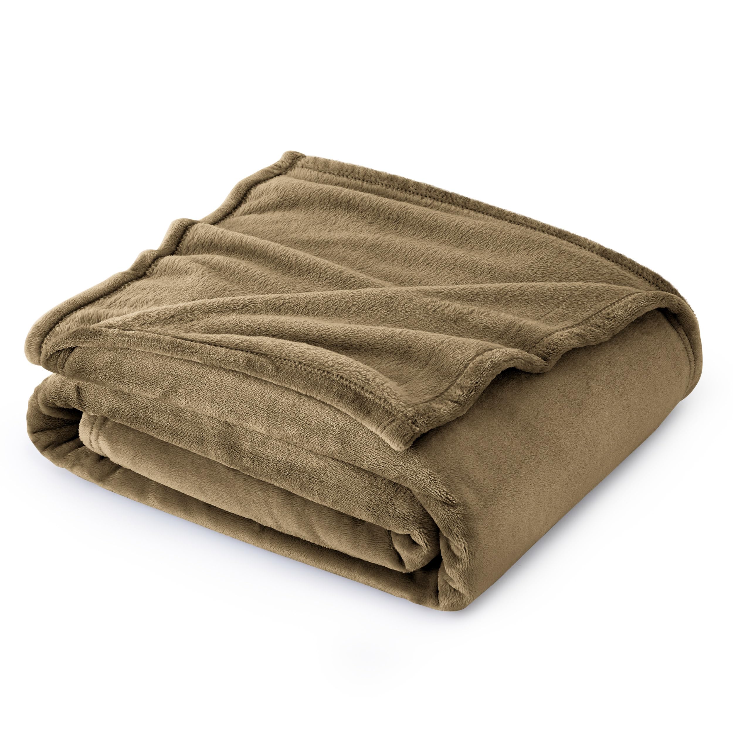 Manta De Forro Polar, Tamaño Doble, 150 X 200 Cm, Camel, 300 G/m² - Venta Internacional.