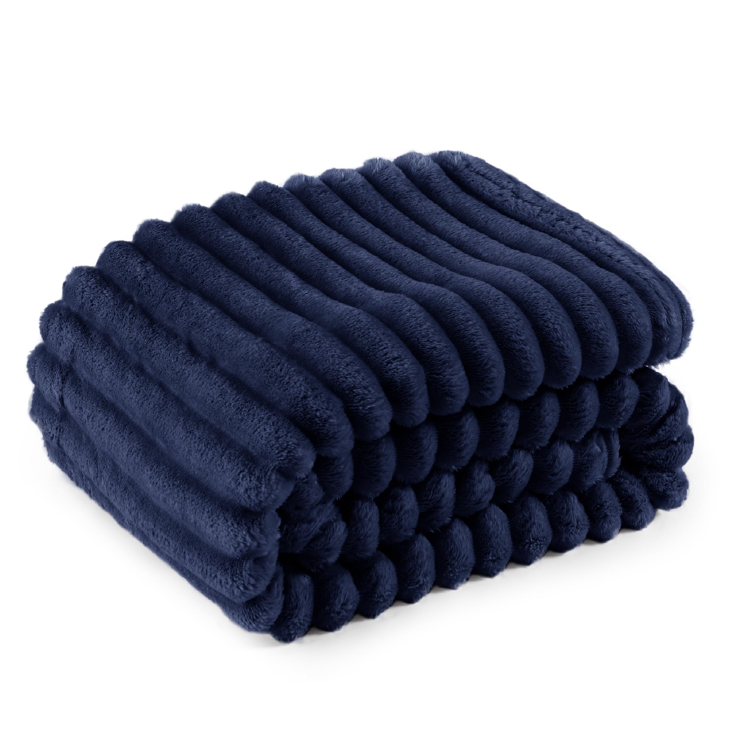 Manta De Forro Polar Azul, Suave Y Acogedora, 130 X 150 Cm - Venta Internacional.