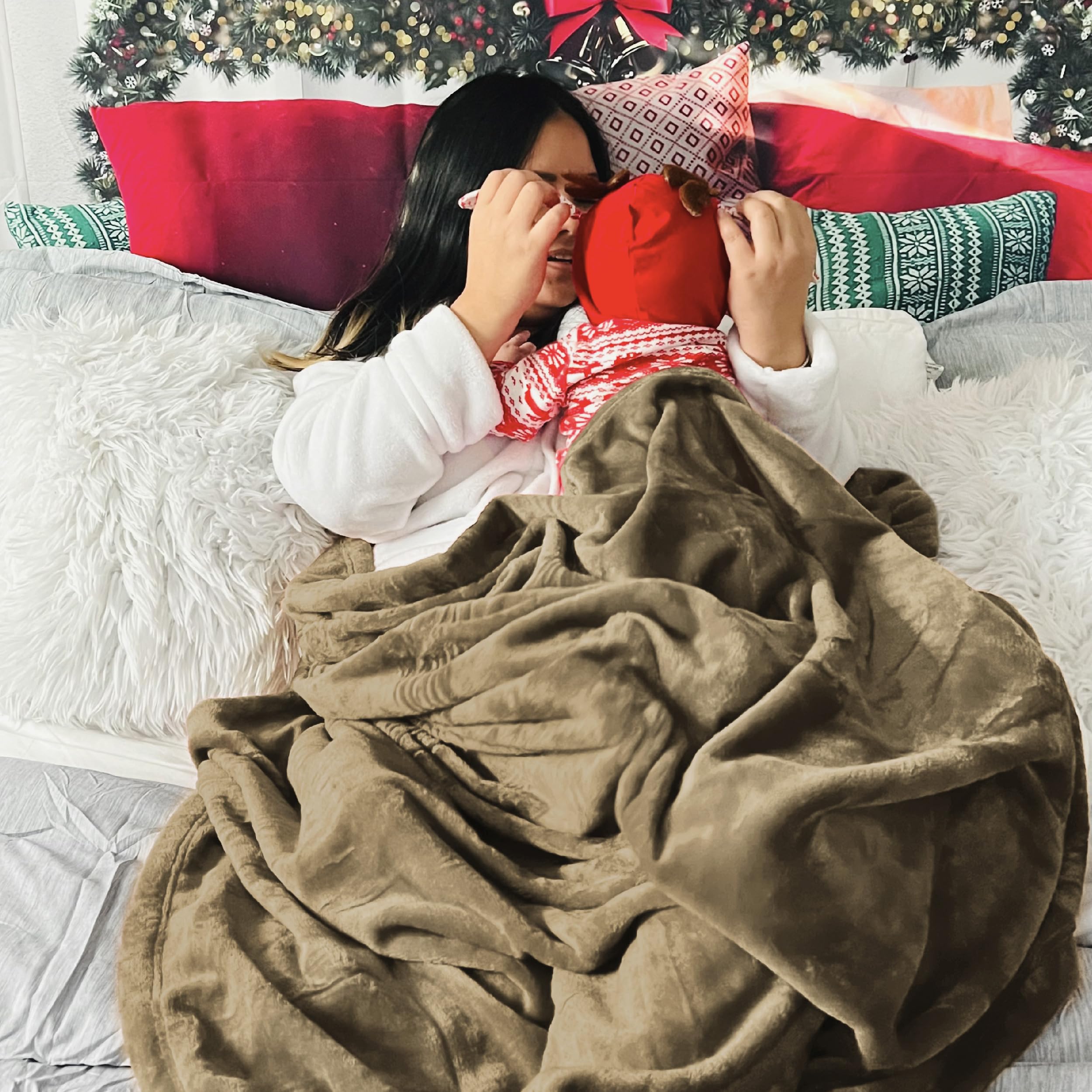 Foto 6 pulgar | Forro Polar Blanket Bedsure, Talla King, Camel, Forro Polar - Venta Internacional.