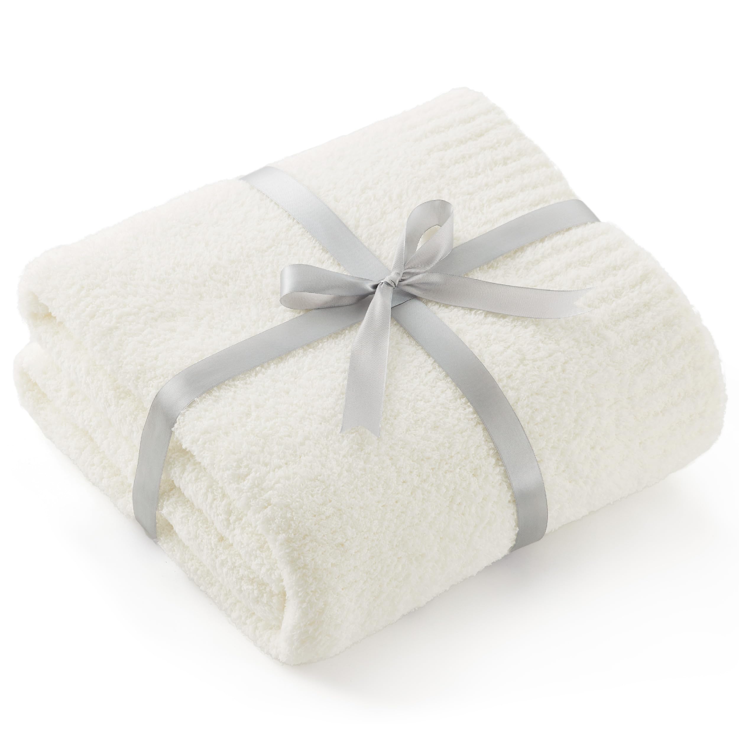 Manta De Cama Tejida Supersuave De 50 X 60 Cm Para Sofá, Color Crema - Venta Internacional.