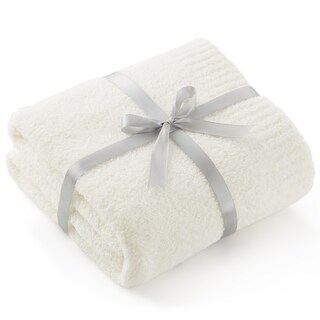 Foto 1 | Manta De Cama Tejida Supersuave De 50 X 60 Cm Para Sofá, Color Crema - Venta Internacional.