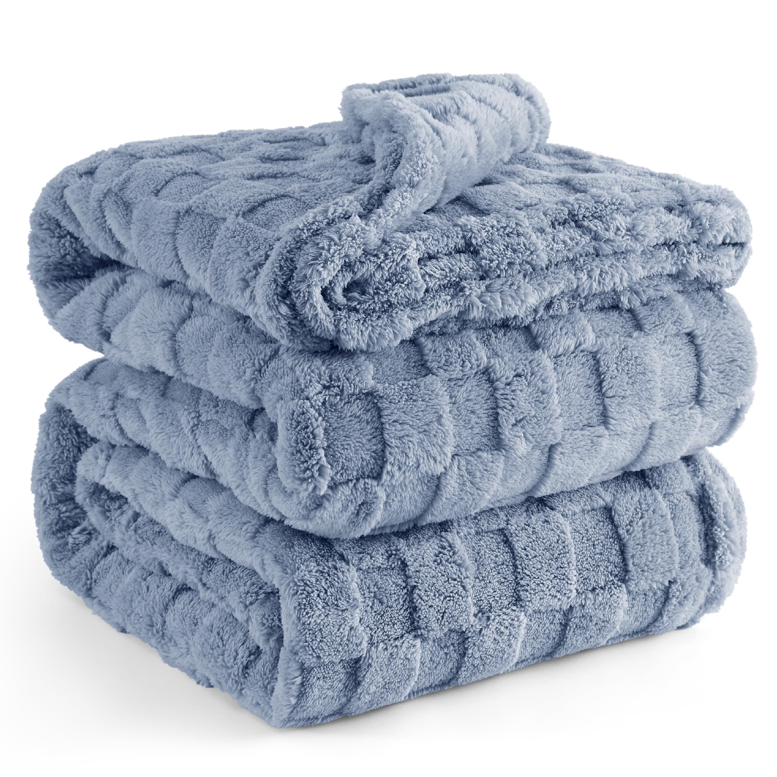 Foto 1 | Manta Bedsure Ashley De Forro Polar Azul Para Sofá Tamaño King - Venta Internacional.