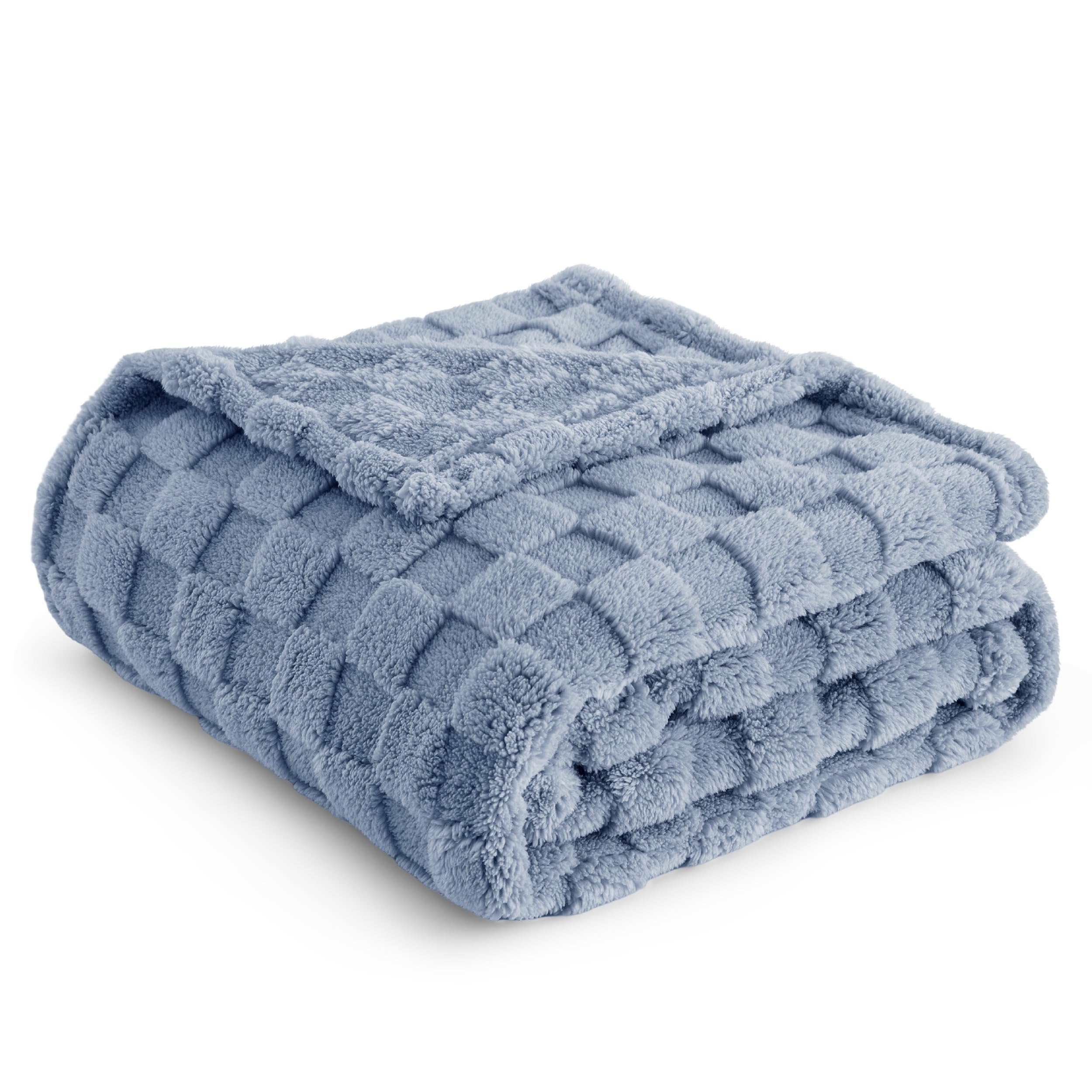 Manta Bedsure Ashley De Forro Polar Azul Para Sofá, 130 X 150 Cm - Venta Internacional.
