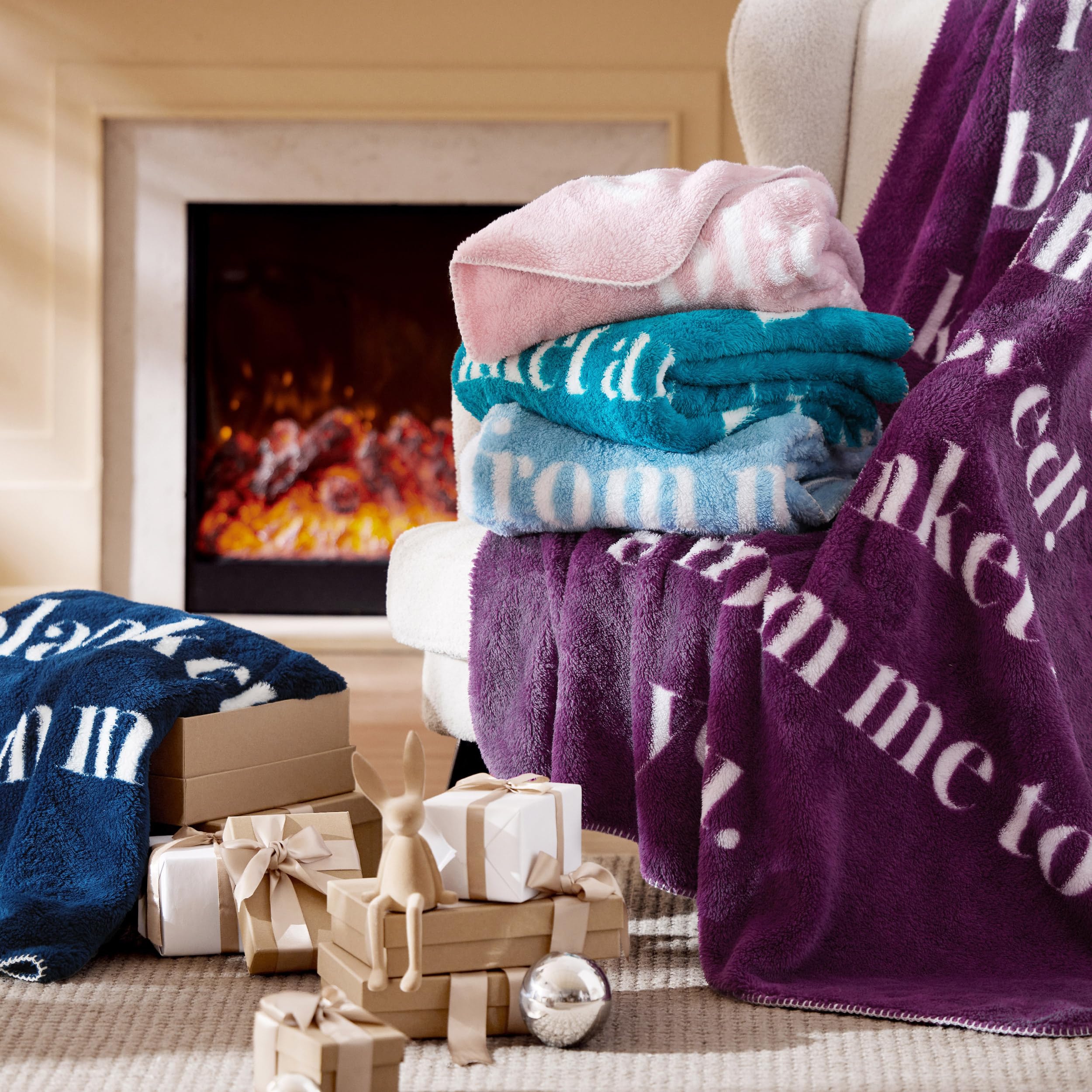 Foto 7 pulgar | Manta Curativa Bedsure Get Well Gifts Para Mujer, Azul, 50 X 60 Pulgadas - Venta Internacional.