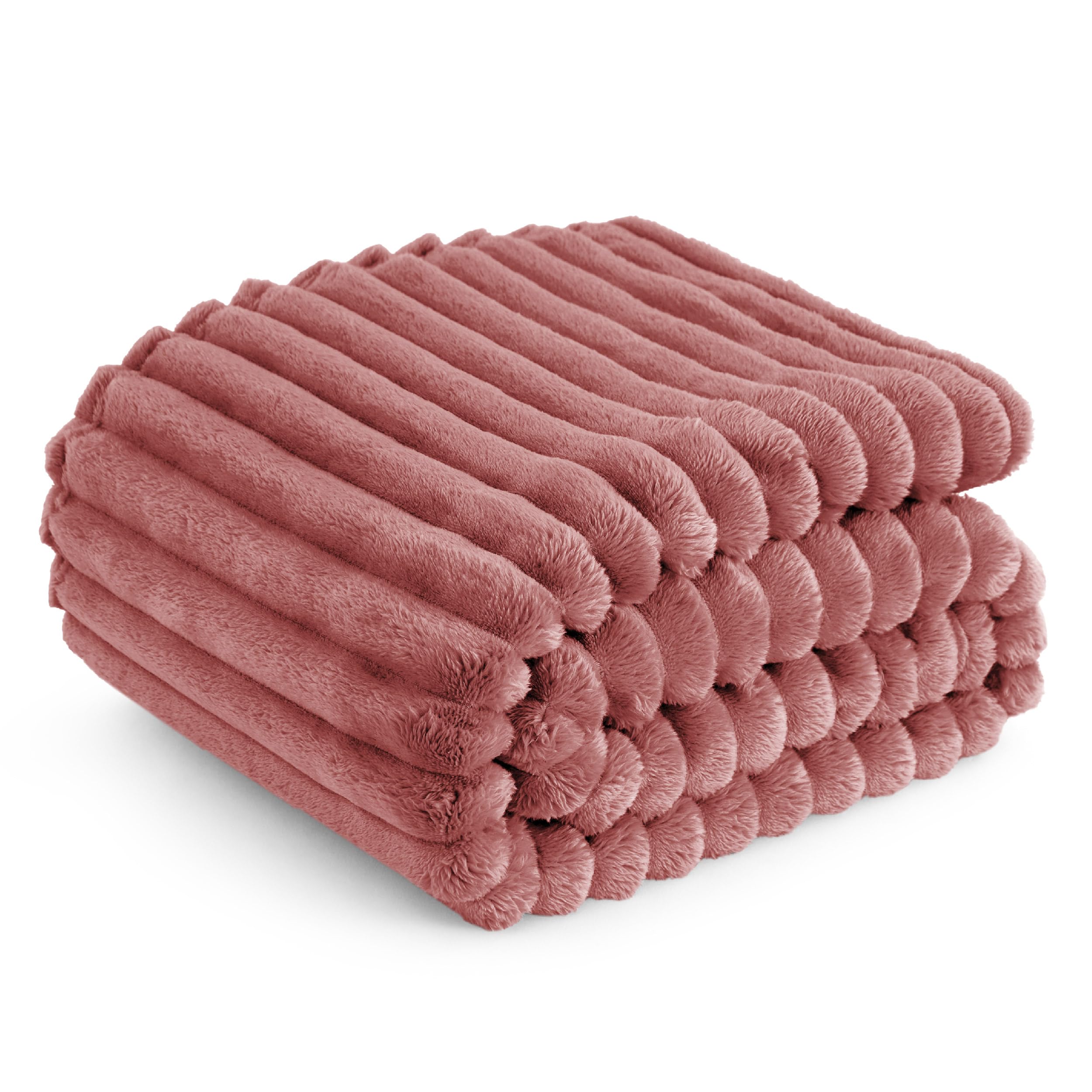 Foto 2 pulgar | Manta De Forro Polar Bedsure Brick Dust Para Sofá, 130 X 150 Cm - Venta Internacional.