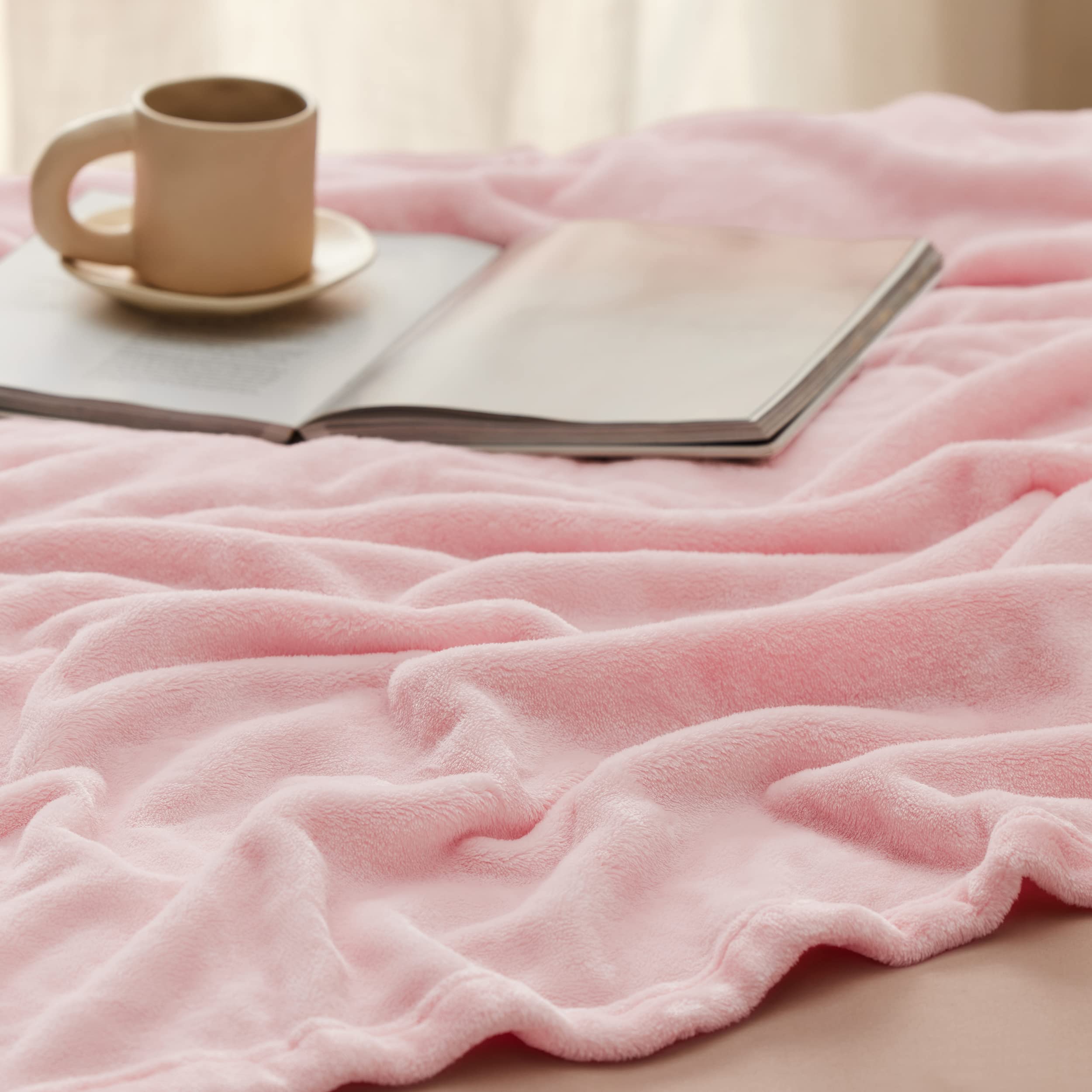 Foto 6 pulgar | Manta Polar Para Cama, Color Rosa, Tamaño Doble, 150 X 200 Cm, 300 G/m² - Venta Internacional.