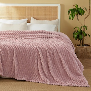 Foto 1 | Manta Bedsure Queen de Forro Polar Rosa, 230 X 230 cm - Venta Internacional