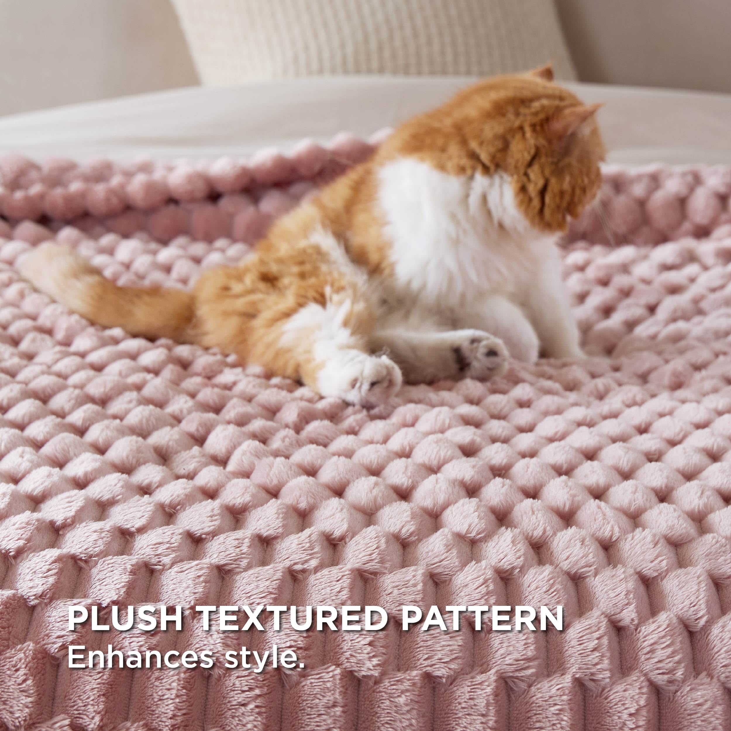 Foto 5 pulgar | Manta Bedsure Queen de Forro Polar Rosa, 230 X 230 cm - Venta Internacional