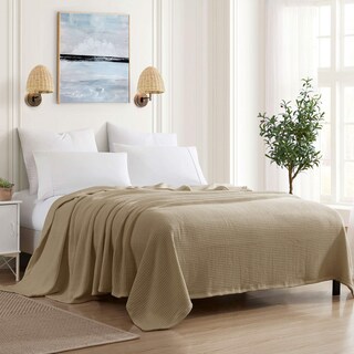 Foto 1 | Manta Sweet Home Collection 100% Algodón Fino Color Topo King - Venta Internacional.