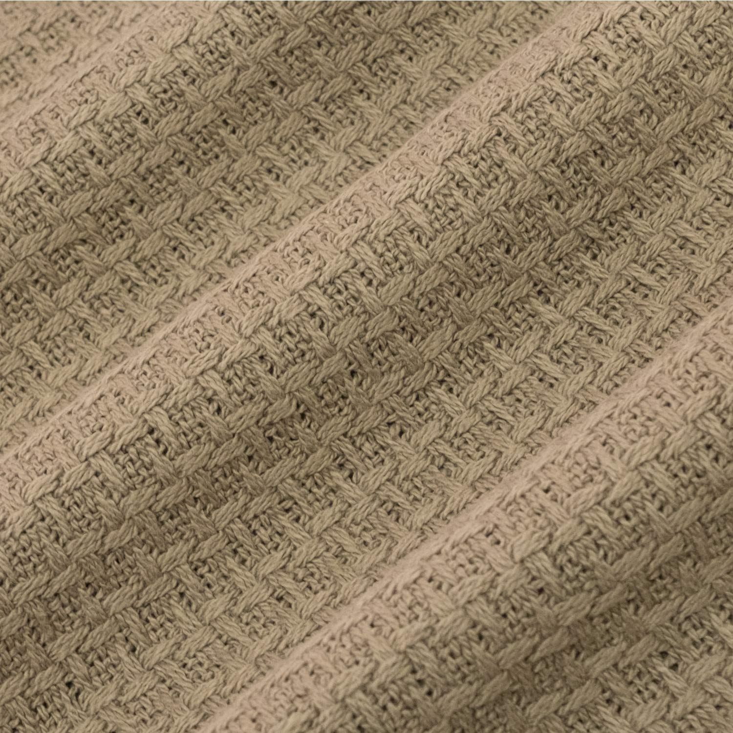 Foto 4 pulgar | Manta Sweet Home Collection 100% Algodón Fino Color Topo King - Venta Internacional.