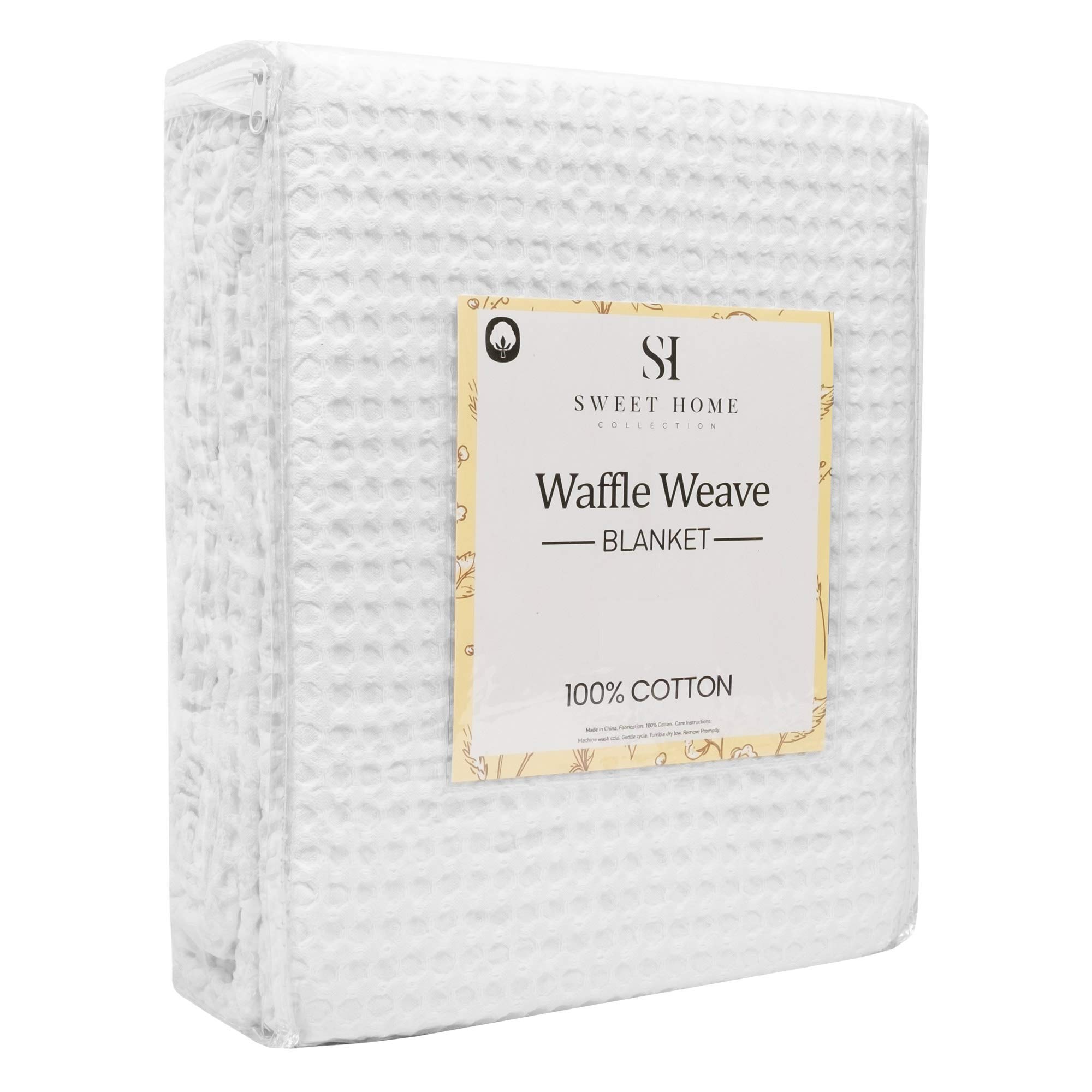 Foto 4 pulgar | Manta Sweet Home Collection 100% Algodón Fino King White - Venta Internacional.