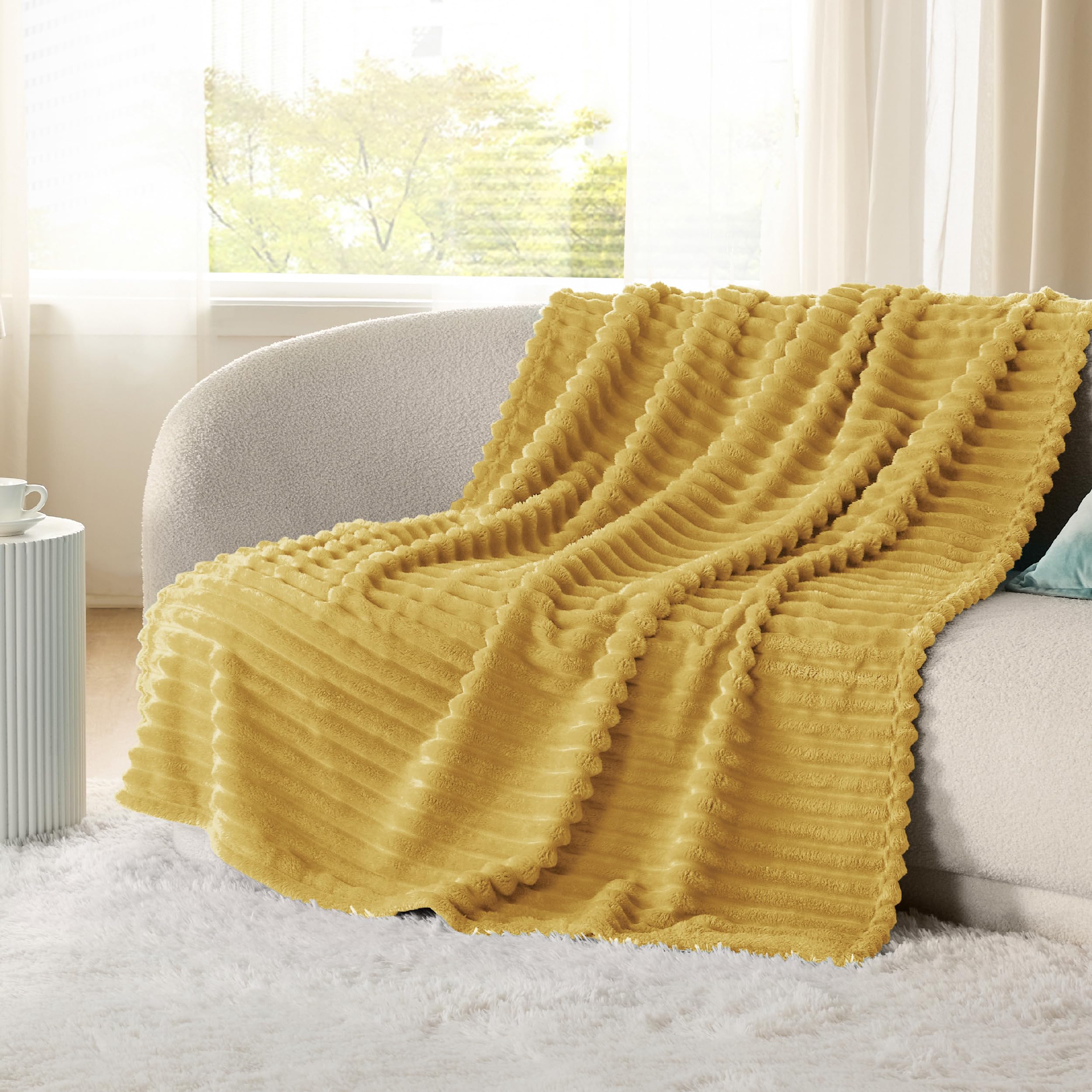 Foto 3 pulgar | Manta Bedsure Honey Fleece Para Sofá, 150 X 200 Cm - Venta Internacional.