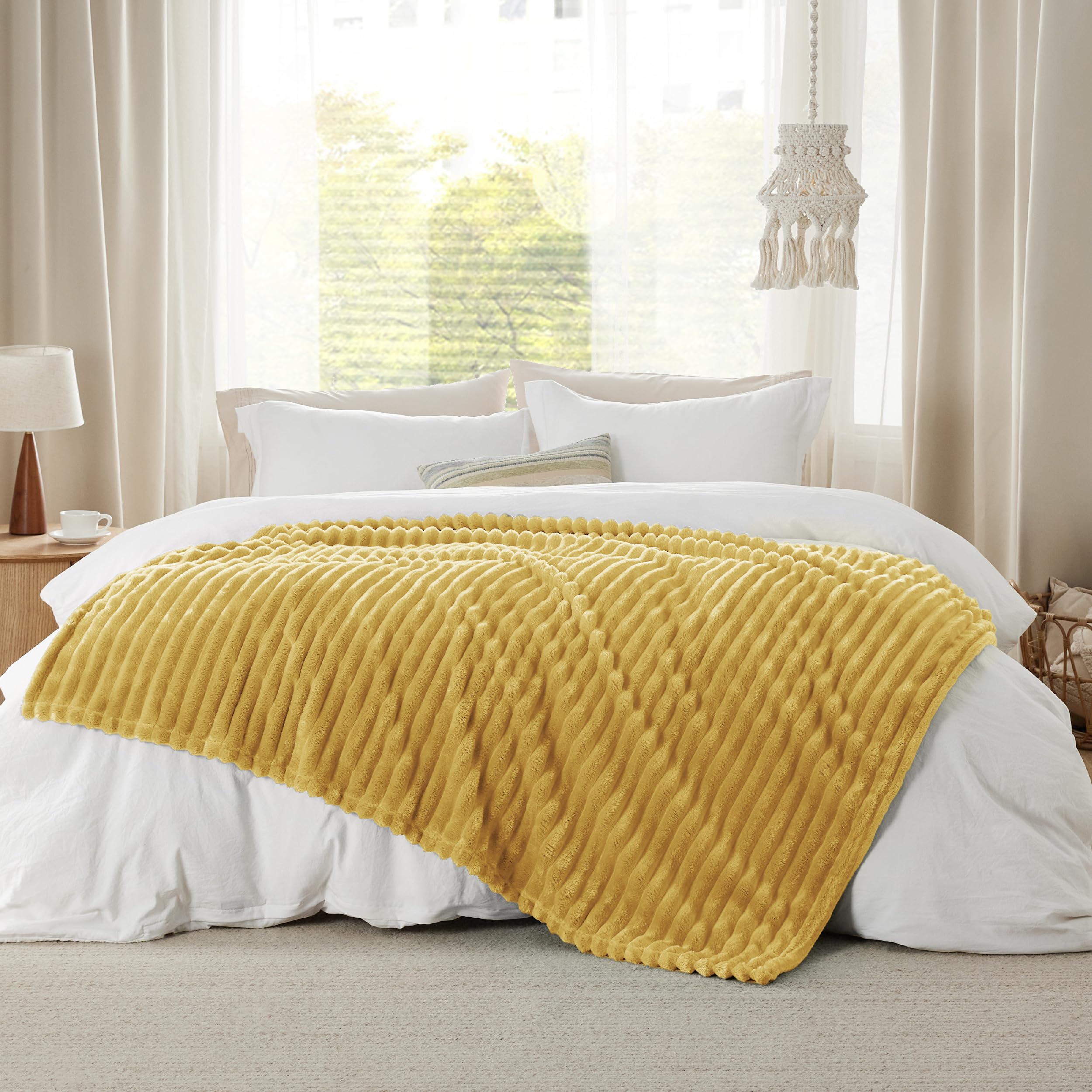 Foto 7 pulgar | Manta Bedsure Honey Fleece Para Sofá, 150 X 200 Cm - Venta Internacional.