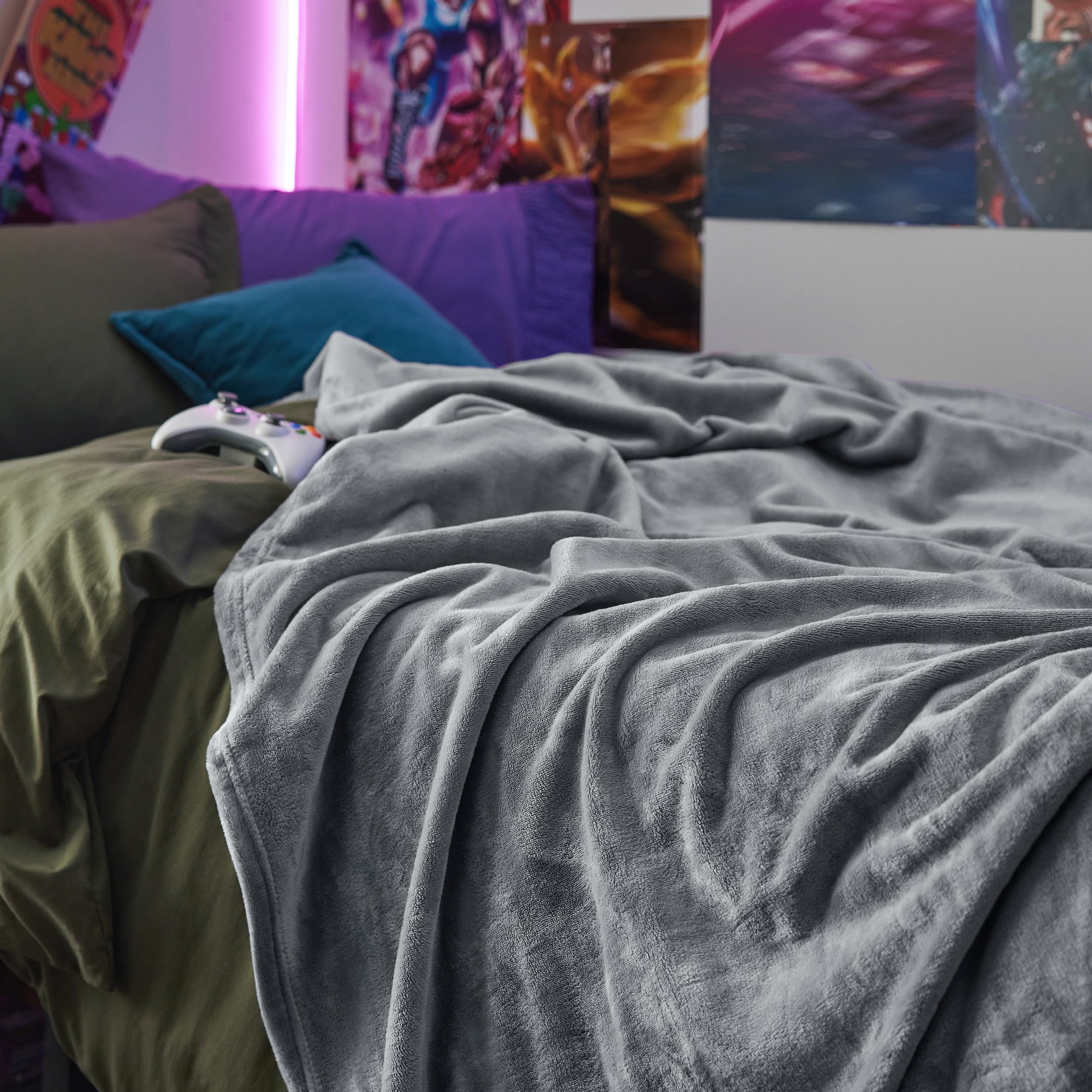 Manta Polar Bedsure Twin, Gris, 300 G/m², Suave Y Ligera - Venta Internacional.