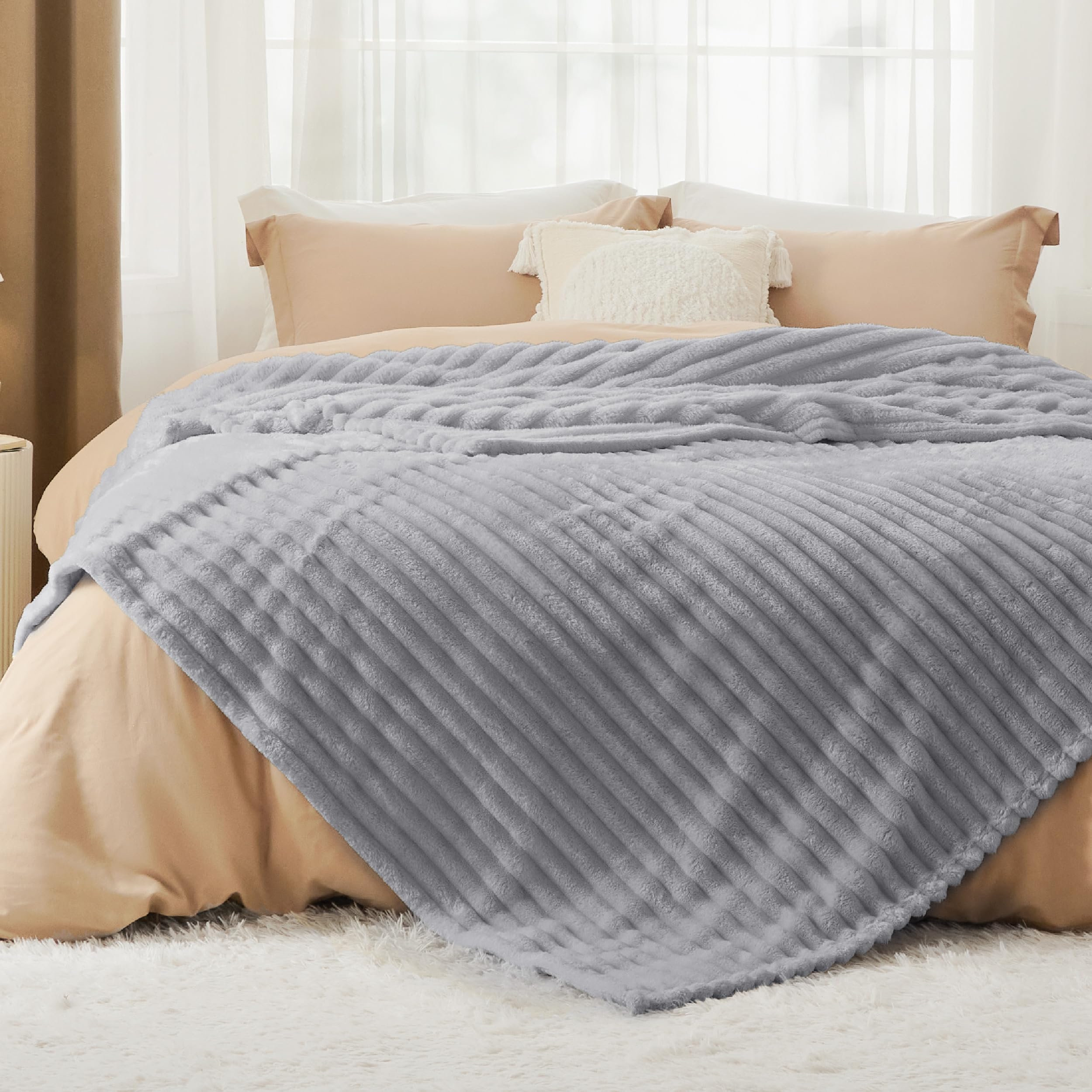 Foto 3 pulgar | Manta Bedsure De Forro Polar De Franela Gentlesoft California King - Venta Internacional.