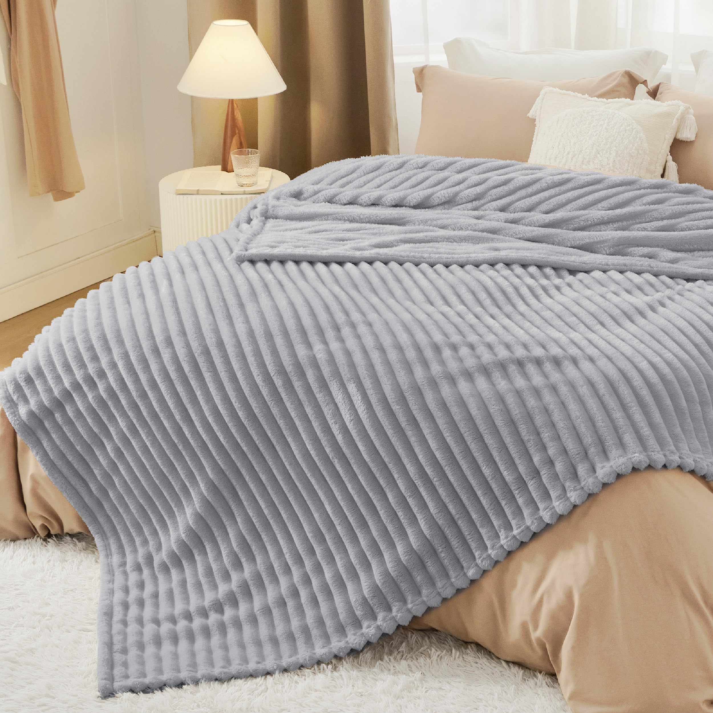 Foto 7 pulgar | Manta Bedsure De Forro Polar De Franela Gentlesoft California King - Venta Internacional.
