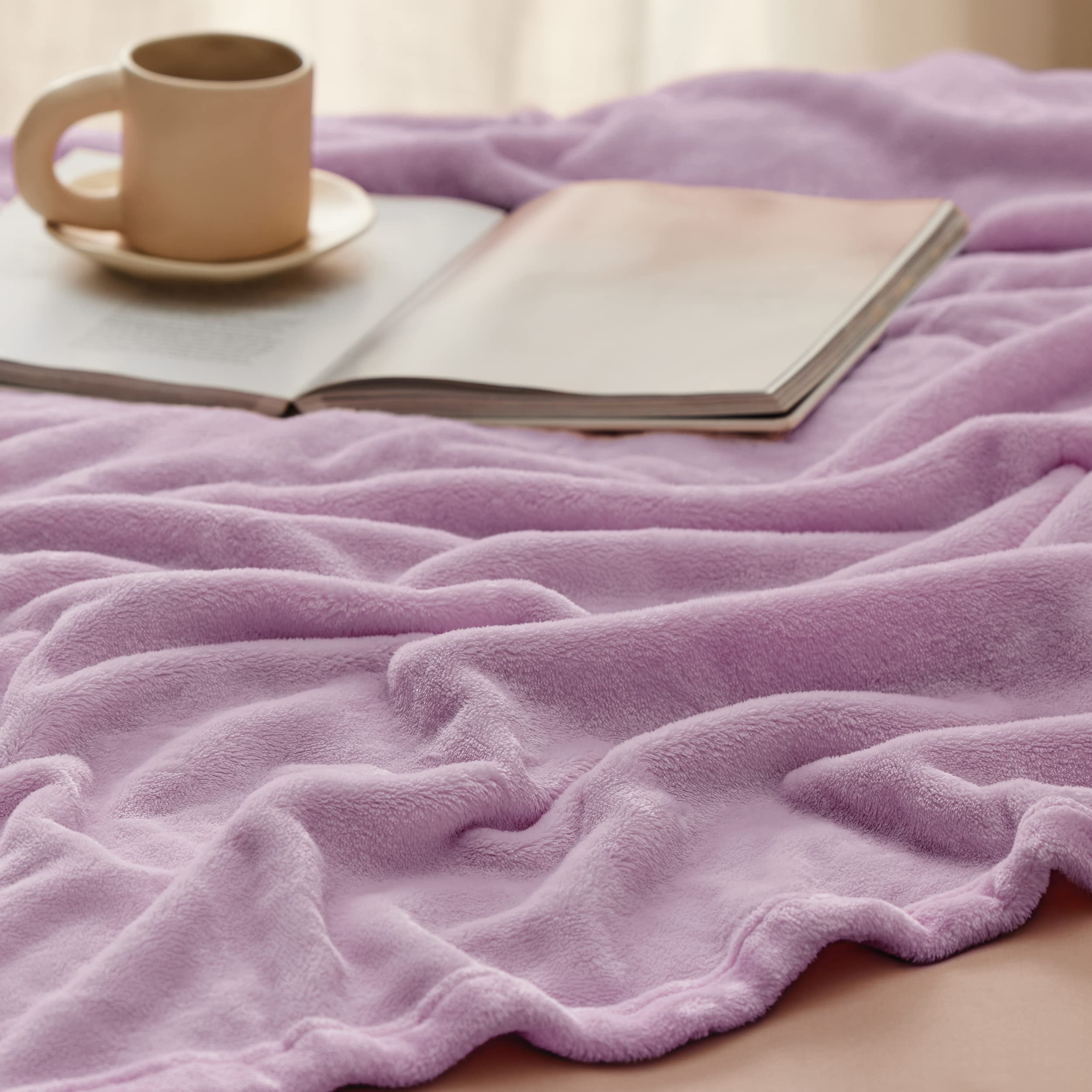 Foto 5 pulgar | Manta Polar Blanket Bedsure Xl, Color Morado Claro, 300 G/m², 130 X 180 Cm - Venta Internacional.