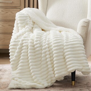Foto 1 | Manta Bedsure Sherpa Para Sofá, 130 X 150 Cm, Color Blanco - Venta Internacional.
