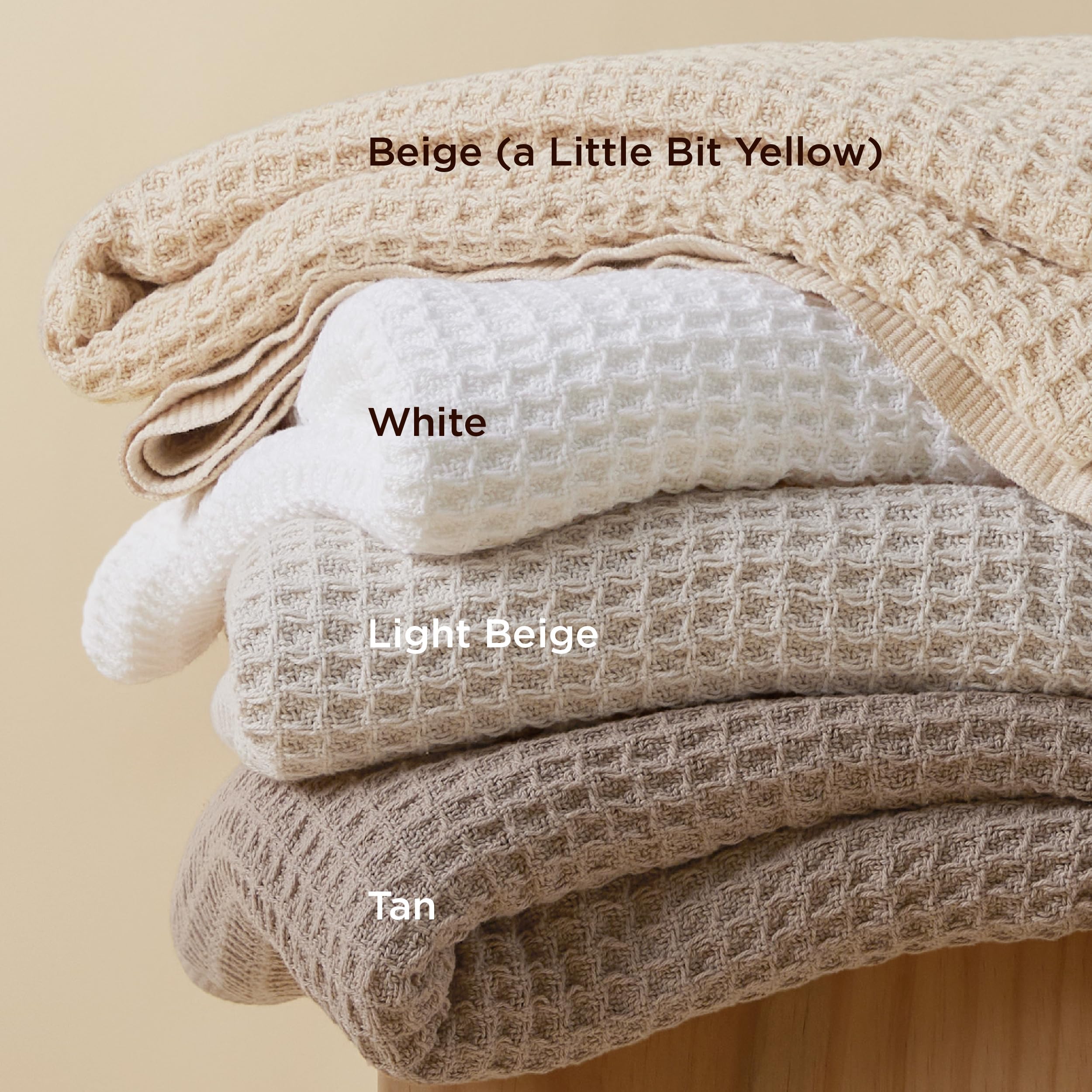 Foto 5 | Manta De Cama, 100% Algodón, Tejido Gofrado, Extragrande, Color Blanco - Venta Internacional.
