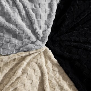Foto 7 | Manta De Forro Polar Negro Para Sofá Supersuave, 130 X 150 Cm - Venta Internacional.