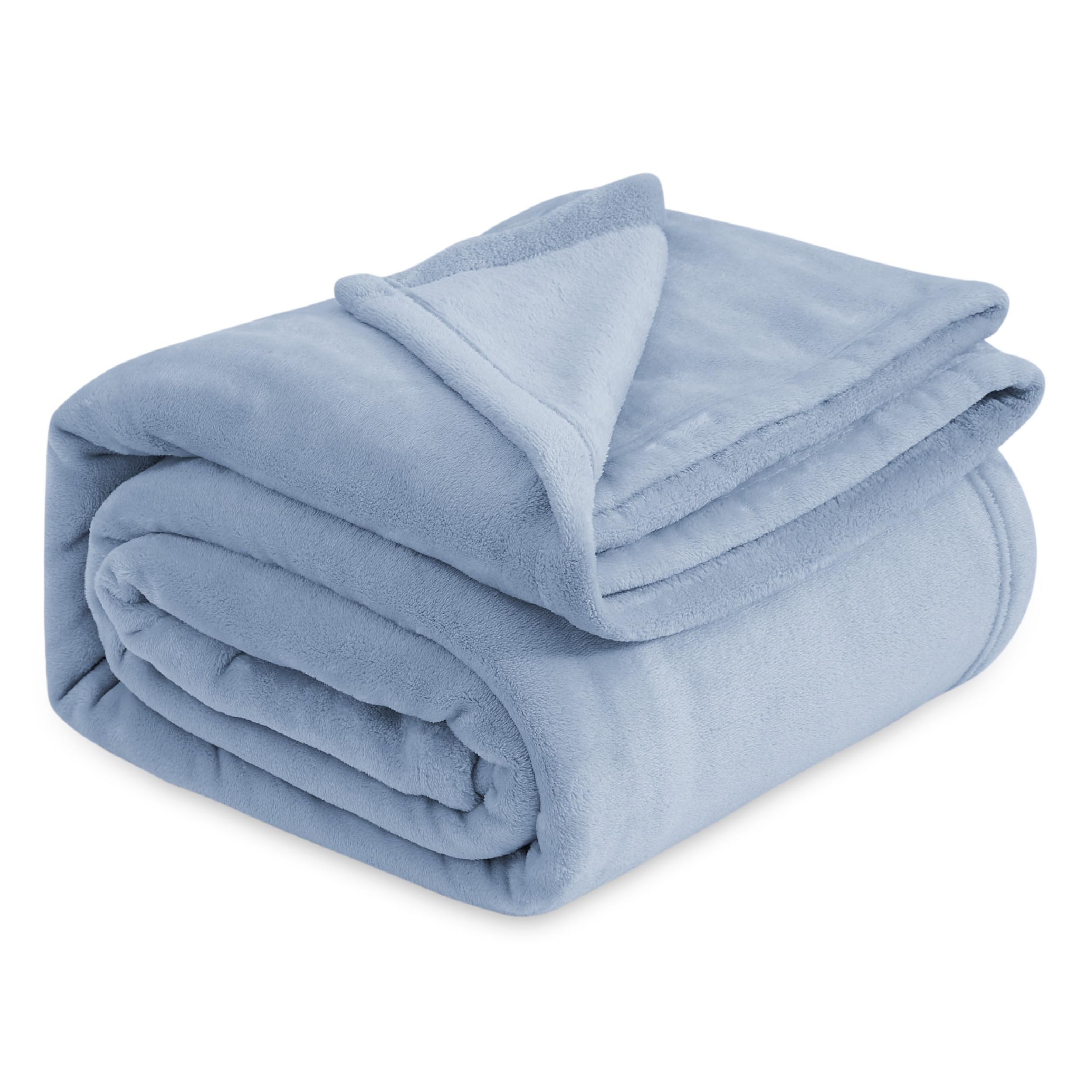 Manta para Cama Bedsure Forro Polar King Size Azul Claro - Venta Internacional