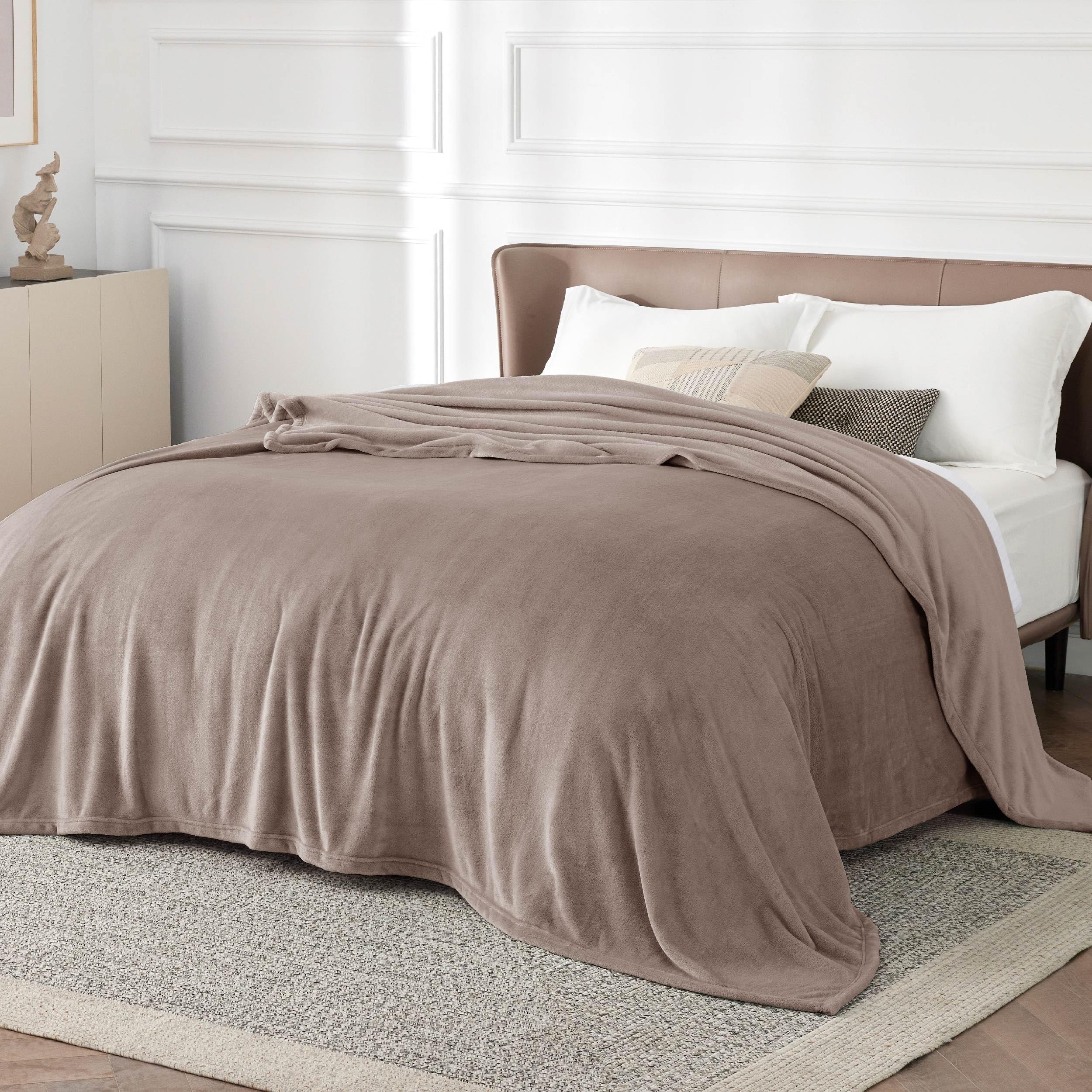 Foto 3 pulgar | Manta Polar Bedsure para Cama King Size Marrón Moca 274 x 229 cm - Venta Internacional