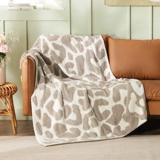 Foto 3 | Manta De Cama Con Diseño De Leopardo, Tejido Supersuave, 130 X 150 Cm, Color Caqui - Venta Internacional.