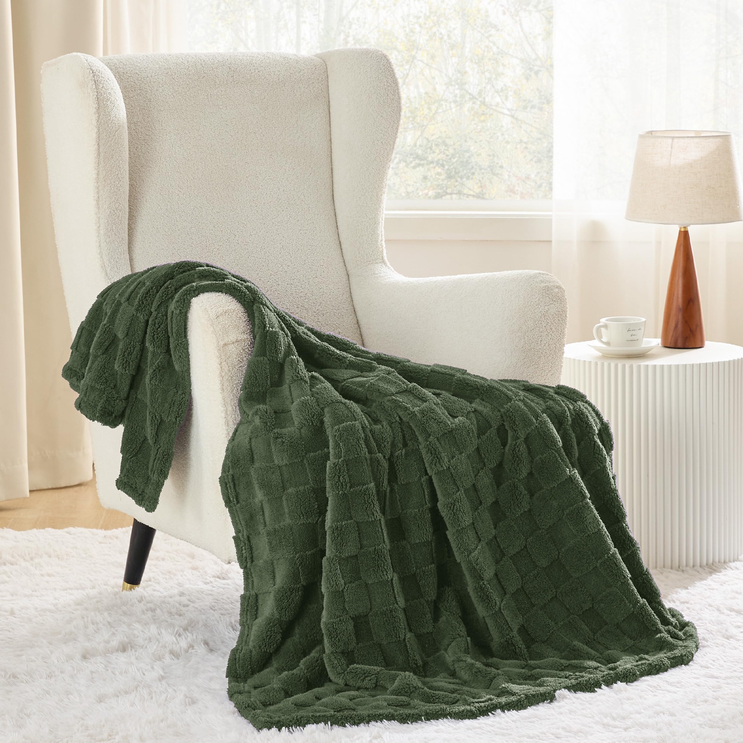 Foto 3 pulgar | Manta Polar Bedsure Verde Bronce Para Sofá 130 X 150 Cm - Venta Internacional.