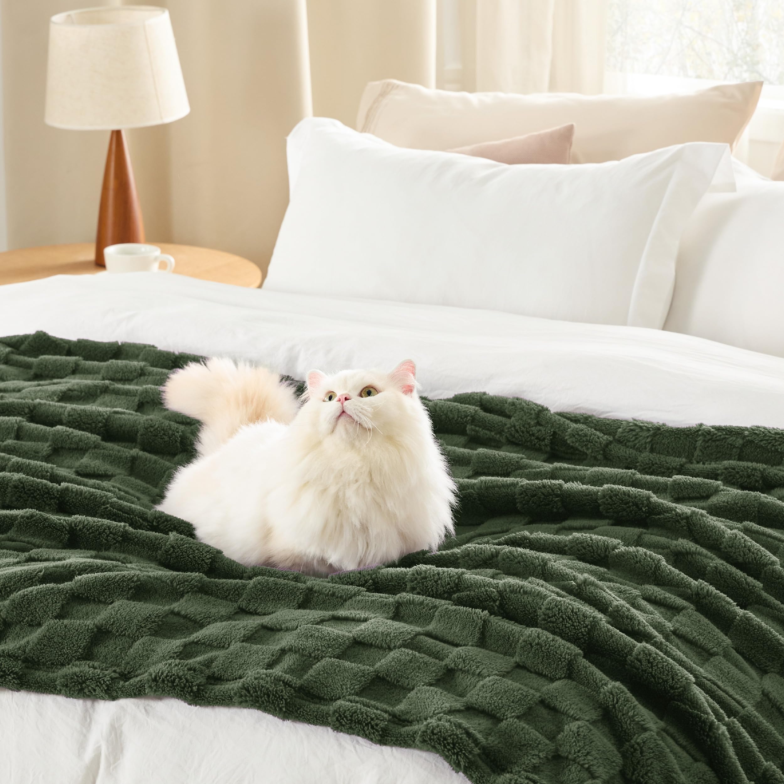 Foto 4 pulgar | Manta Polar Bedsure Verde Bronce Para Sofá 130 X 150 Cm - Venta Internacional.