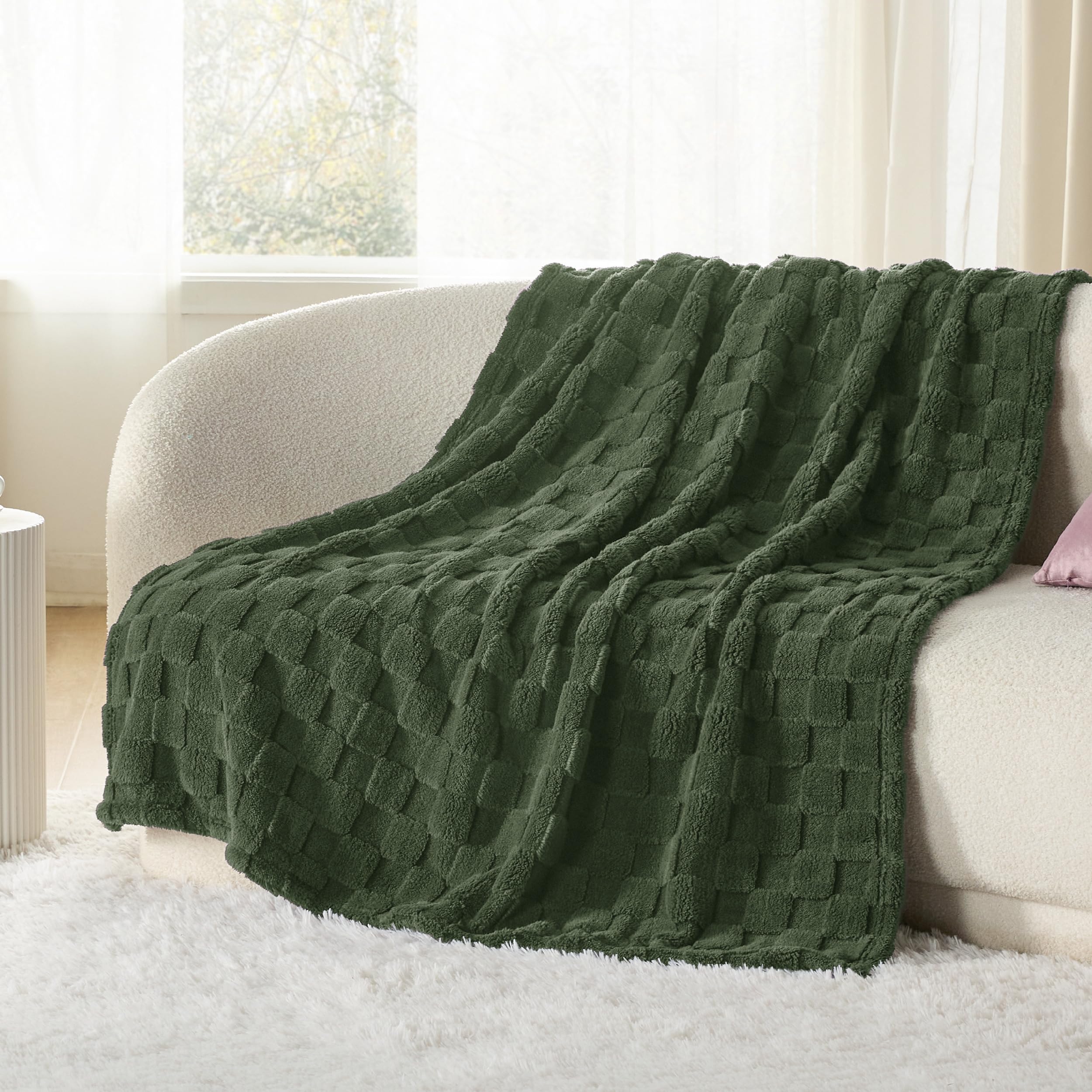 Foto 6 pulgar | Manta Polar Bedsure Verde Bronce Para Sofá 130 X 150 Cm - Venta Internacional.