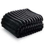Manta Bedsure De Forro Polar Negro Para Sofá, 50 X 70 Cm - Venta Internacional.