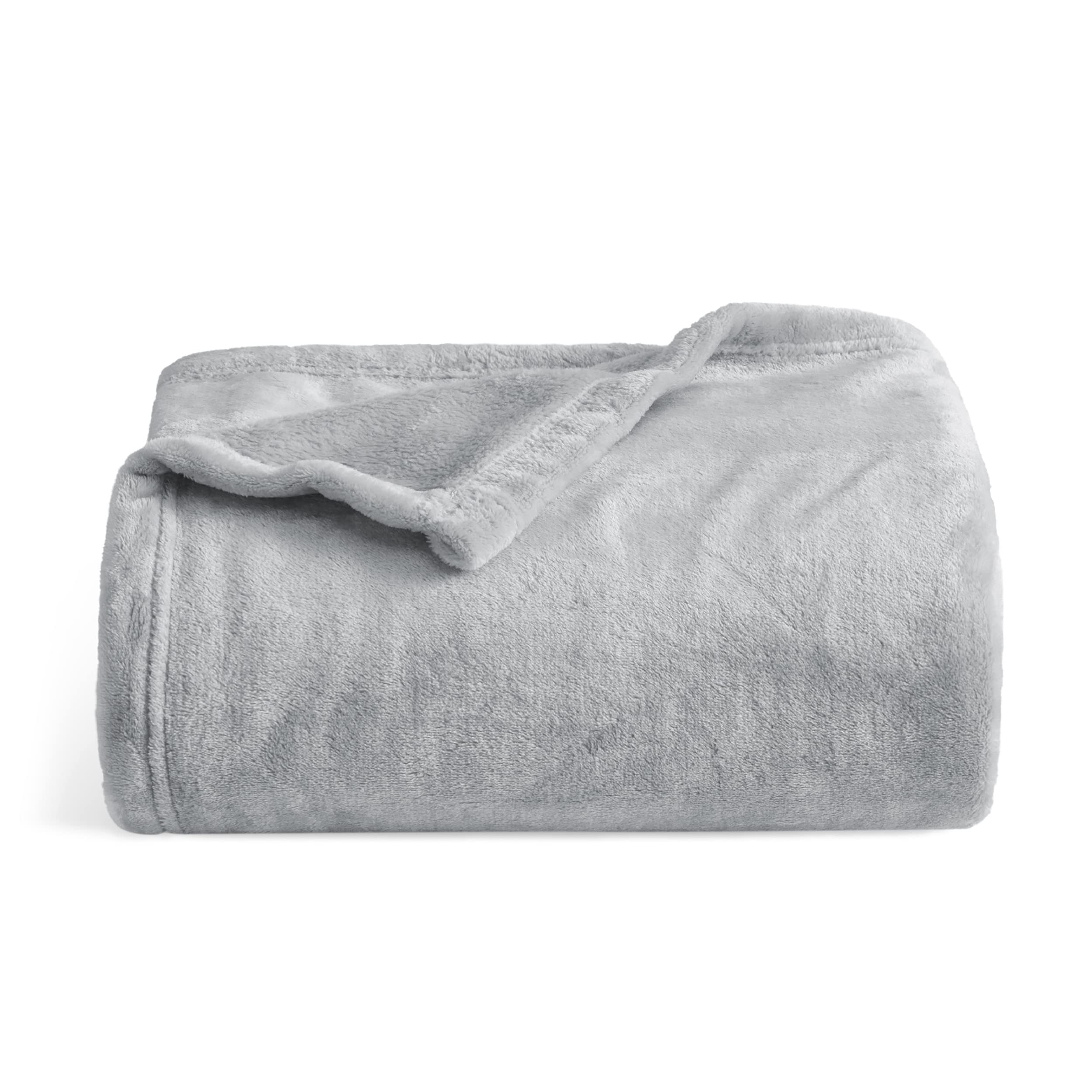 Manta Polar Bedsure Twin Xl, Ligera, Suave Y Acogedora, Gris - Venta Internacional.