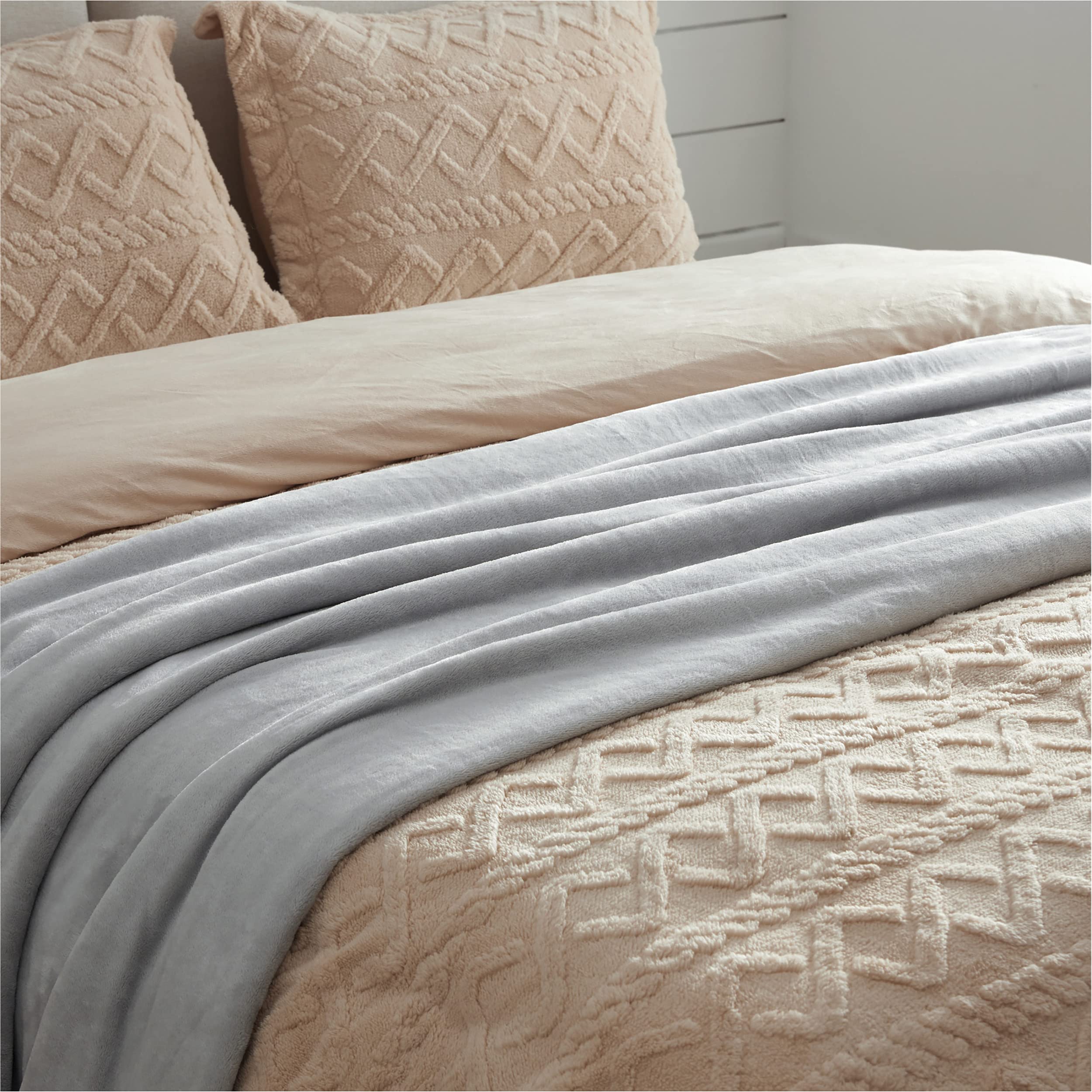 Foto 4 pulgar | Manta Polar Bedsure Twin Xl, Ligera, Suave Y Acogedora, Gris - Venta Internacional.