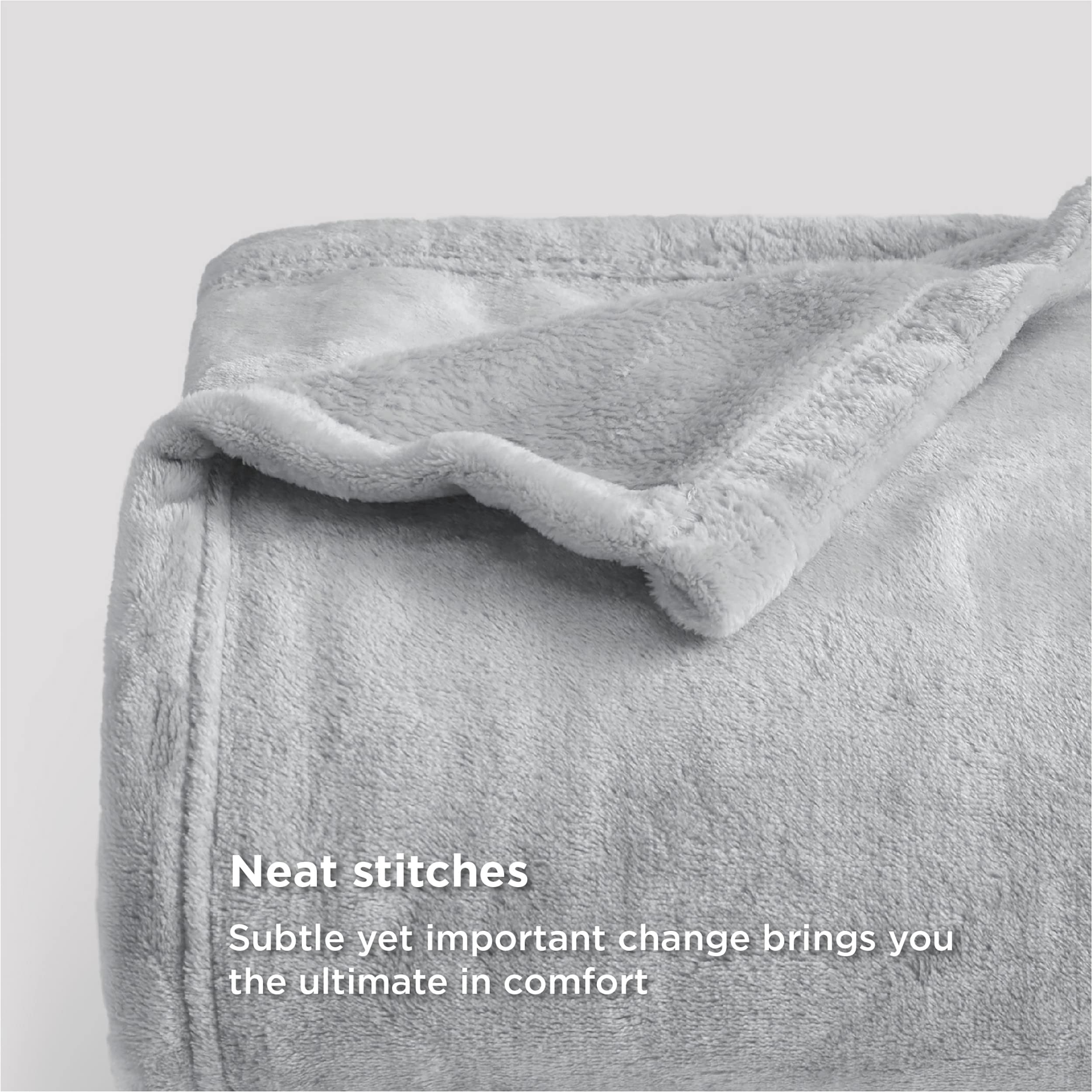 Foto 5 pulgar | Manta Polar Bedsure Twin Xl, Ligera, Suave Y Acogedora, Gris - Venta Internacional.