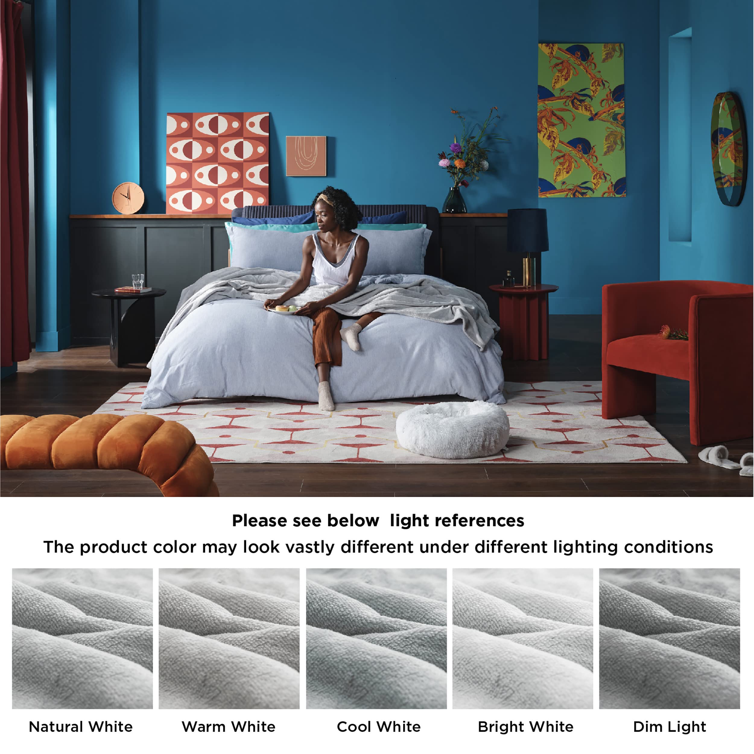Foto 8 pulgar | Manta Polar Bedsure Twin Xl, Ligera, Suave Y Acogedora, Gris - Venta Internacional.