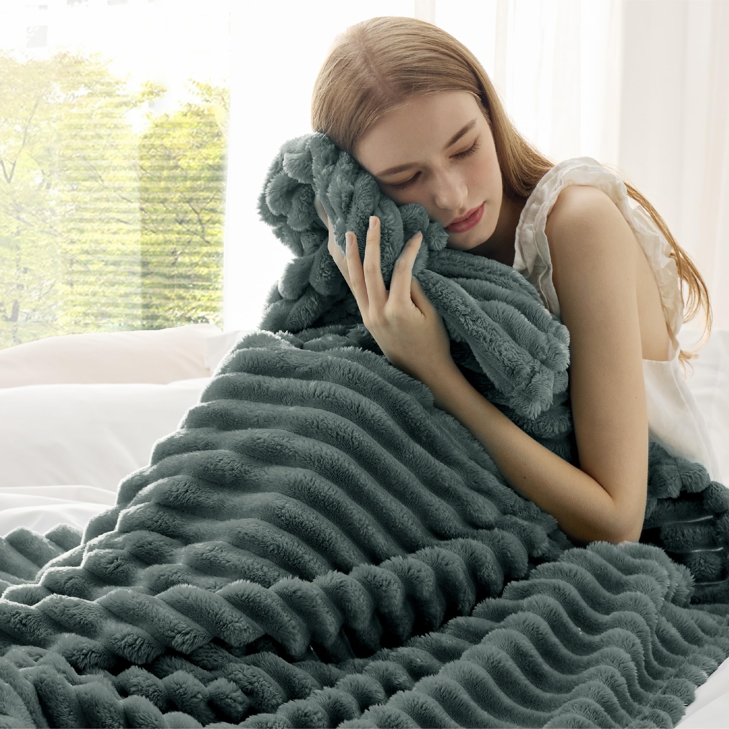 Foto 4 pulgar | Manta Polar Bedsure Mallard Green Para Sofá 130 X 150 Cm - Venta Internacional.