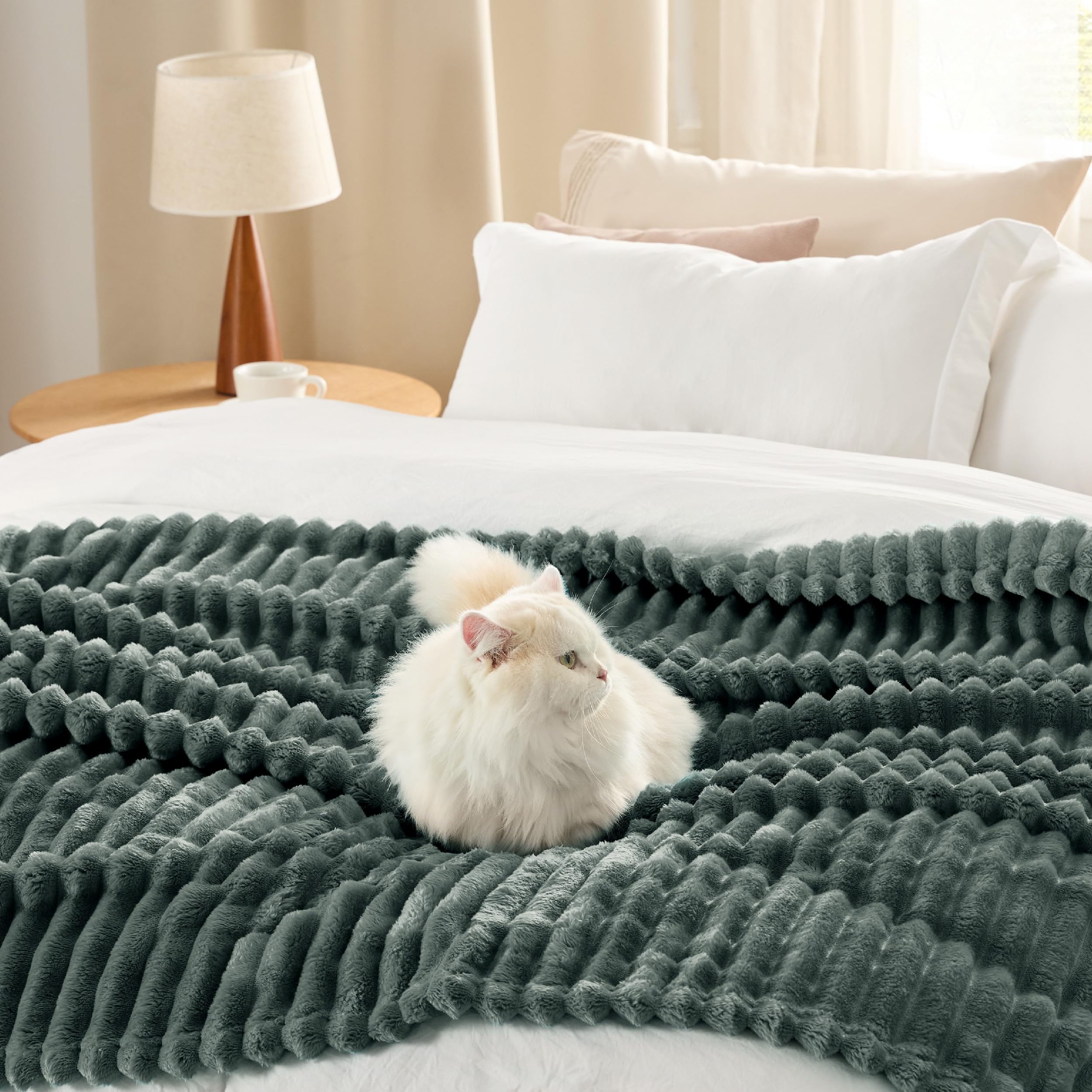 Foto 5 pulgar | Manta Polar Bedsure Mallard Green Para Sofá 130 X 150 Cm - Venta Internacional.