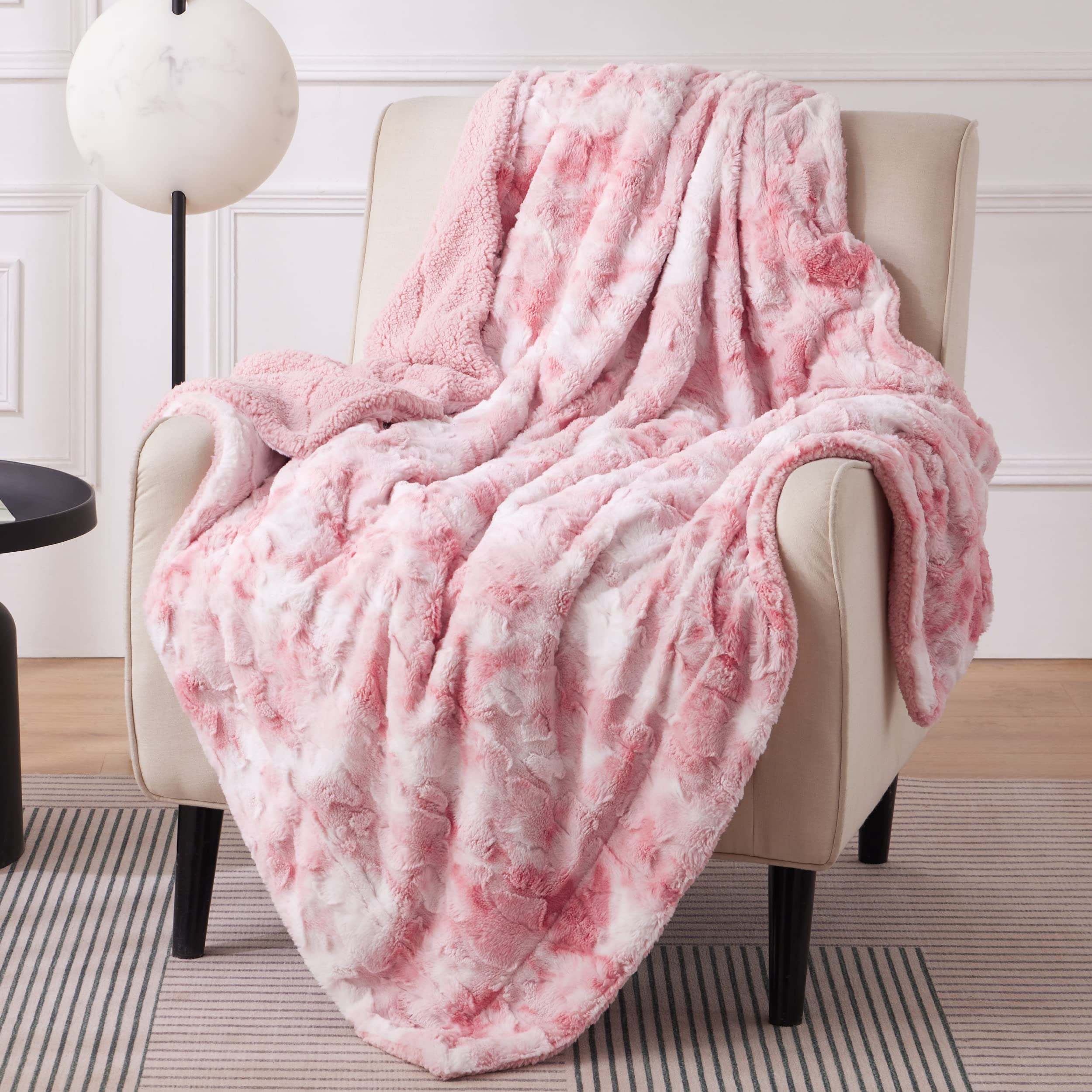 Manta De Piel Sintética Sherpa De Blanket Bedsure, Cálida Y Acogedora, 130 X 150 Cm - Venta Internacional.