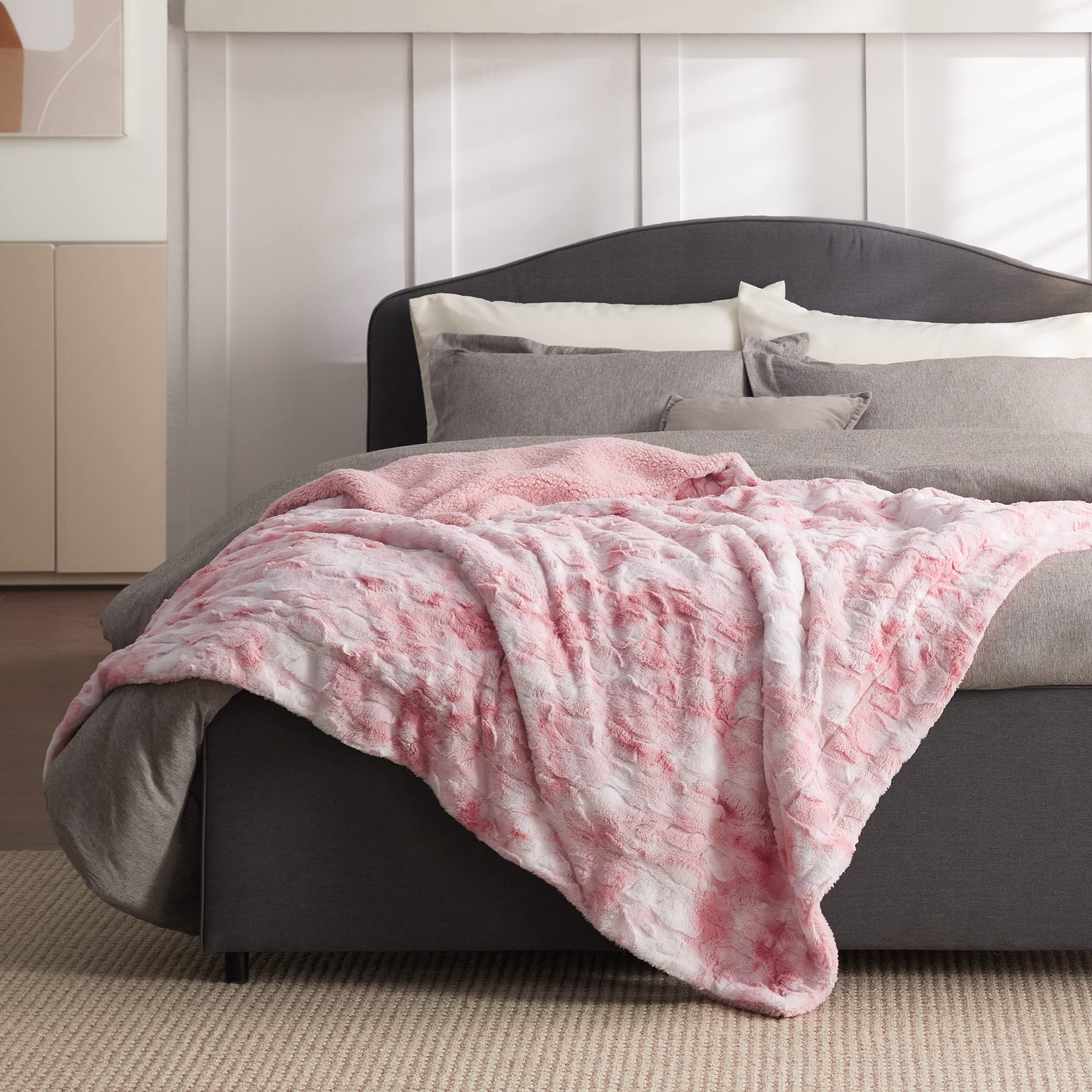 Foto 3 pulgar | Manta De Piel Sintética Sherpa De Blanket Bedsure, Cálida Y Acogedora, 130 X 150 Cm - Venta Internacional.