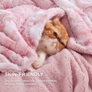 Foto 3 | Manta De Piel Sintética Sherpa De Blanket Bedsure, Cálida Y Acogedora, 130 X 150 Cm - Venta Internacional.