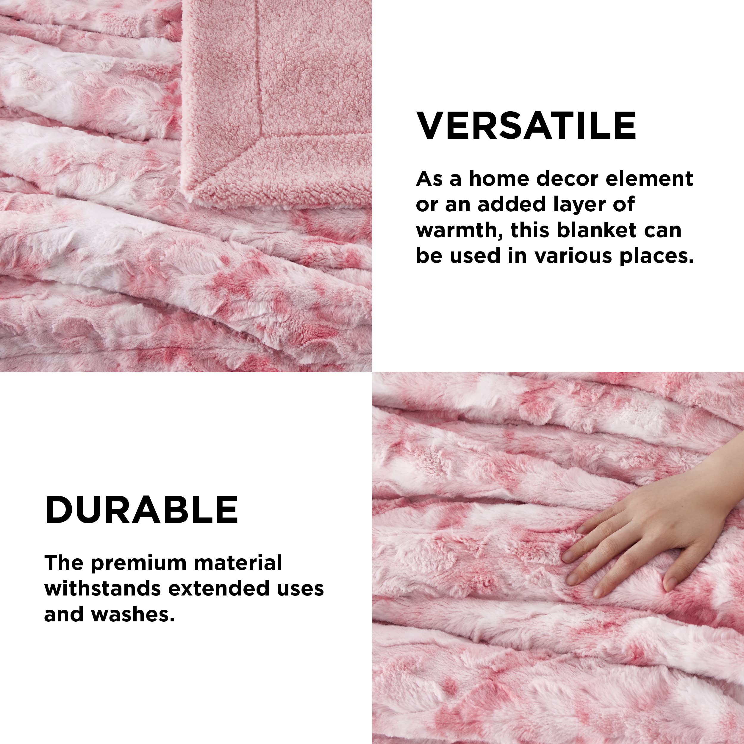 Foto 5 pulgar | Manta De Piel Sintética Sherpa De Blanket Bedsure, Cálida Y Acogedora, 130 X 150 Cm - Venta Internacional.