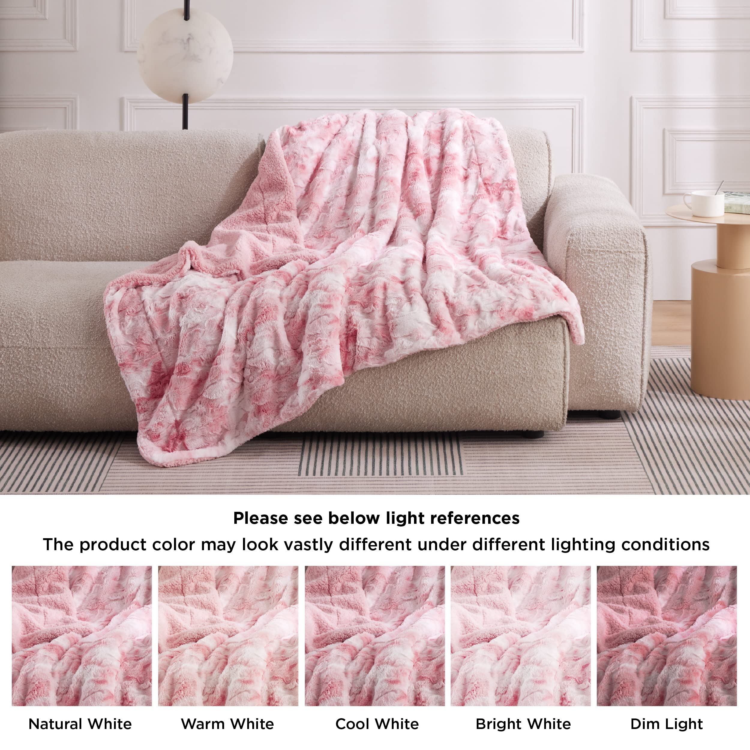 Foto 7 pulgar | Manta De Piel Sintética Sherpa De Blanket Bedsure, Cálida Y Acogedora, 130 X 150 Cm - Venta Internacional.