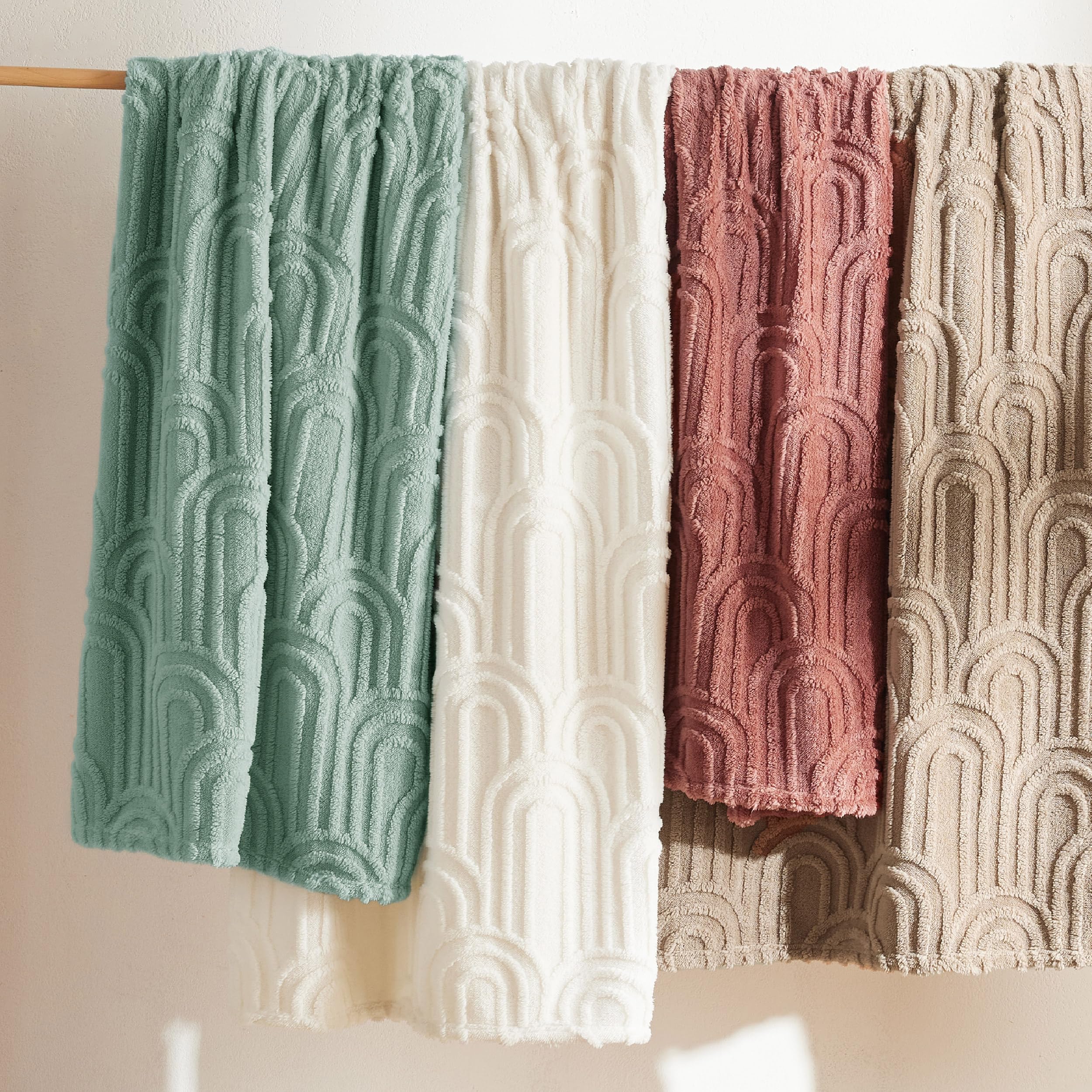 Foto 7 | Manta De Cama De Color Verde Salvia Supersuave, 130 X 150 Cm - Venta Internacional.